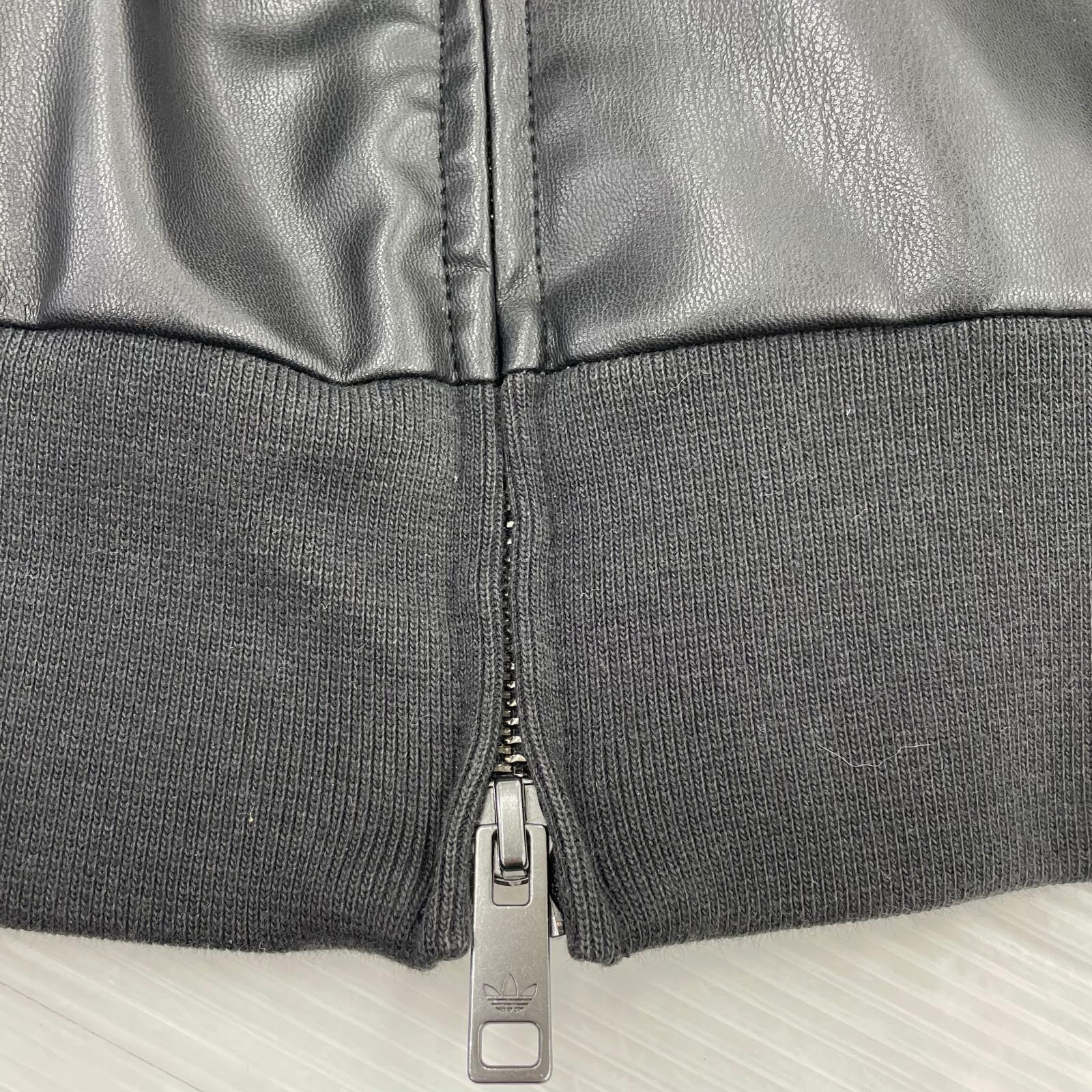 ジャケット プレザー3S レザートラックジャケット 黒 M ブラック