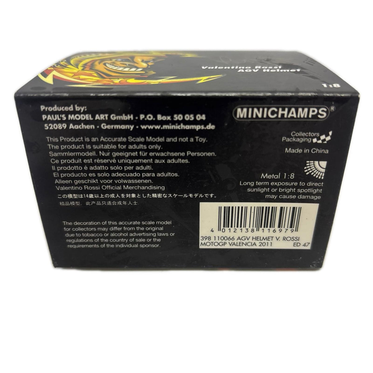 PMA 1/8 VR ヘルメット MOTOGP VALENCIA 2011 P M A 1/8 V R ヘルメット ミニカーその他