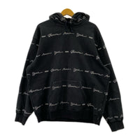 パーカー 22SS Script Stripe Hooded 黒 (L) L ブラック