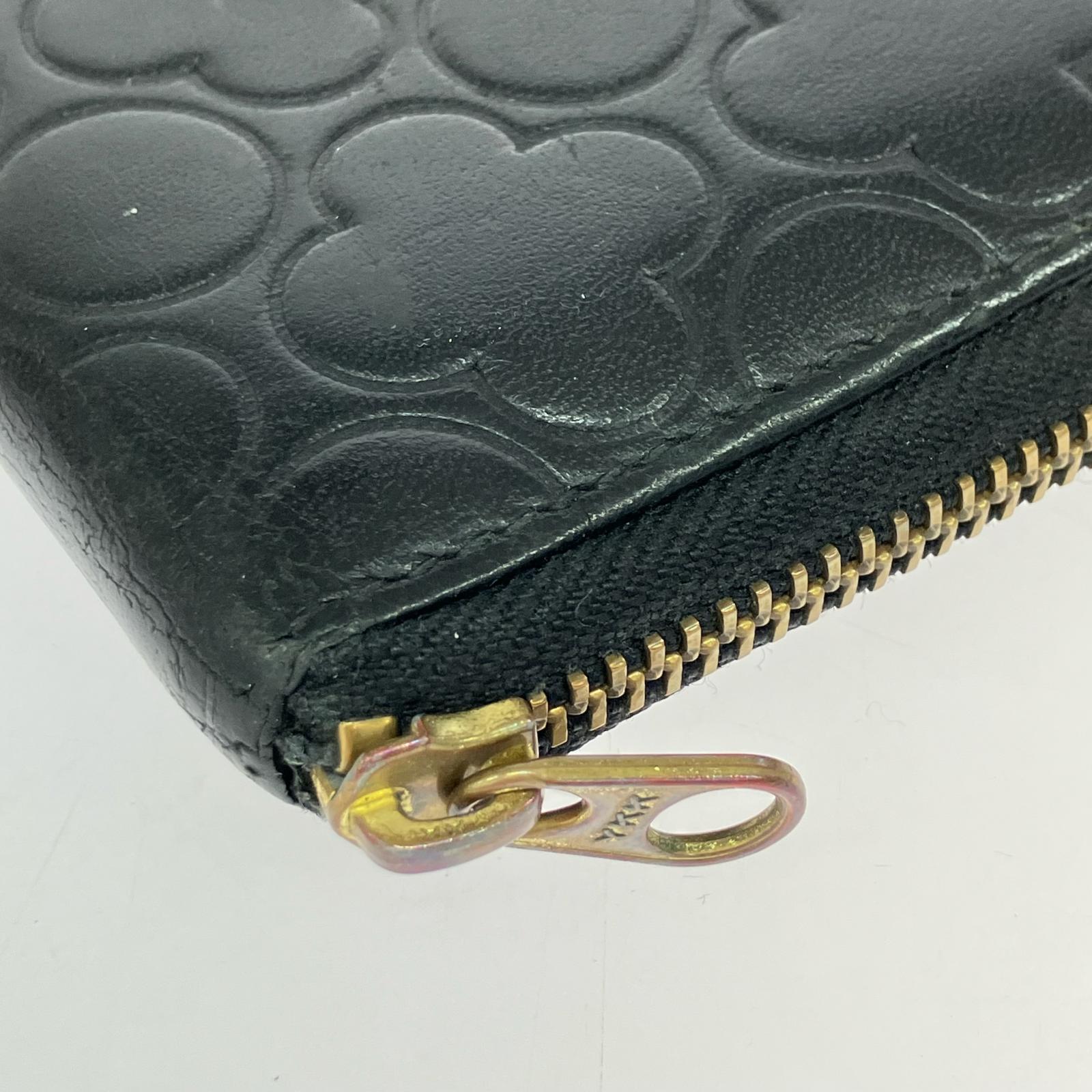 長財布 ラウンドジップ長財布 黒 ブラック