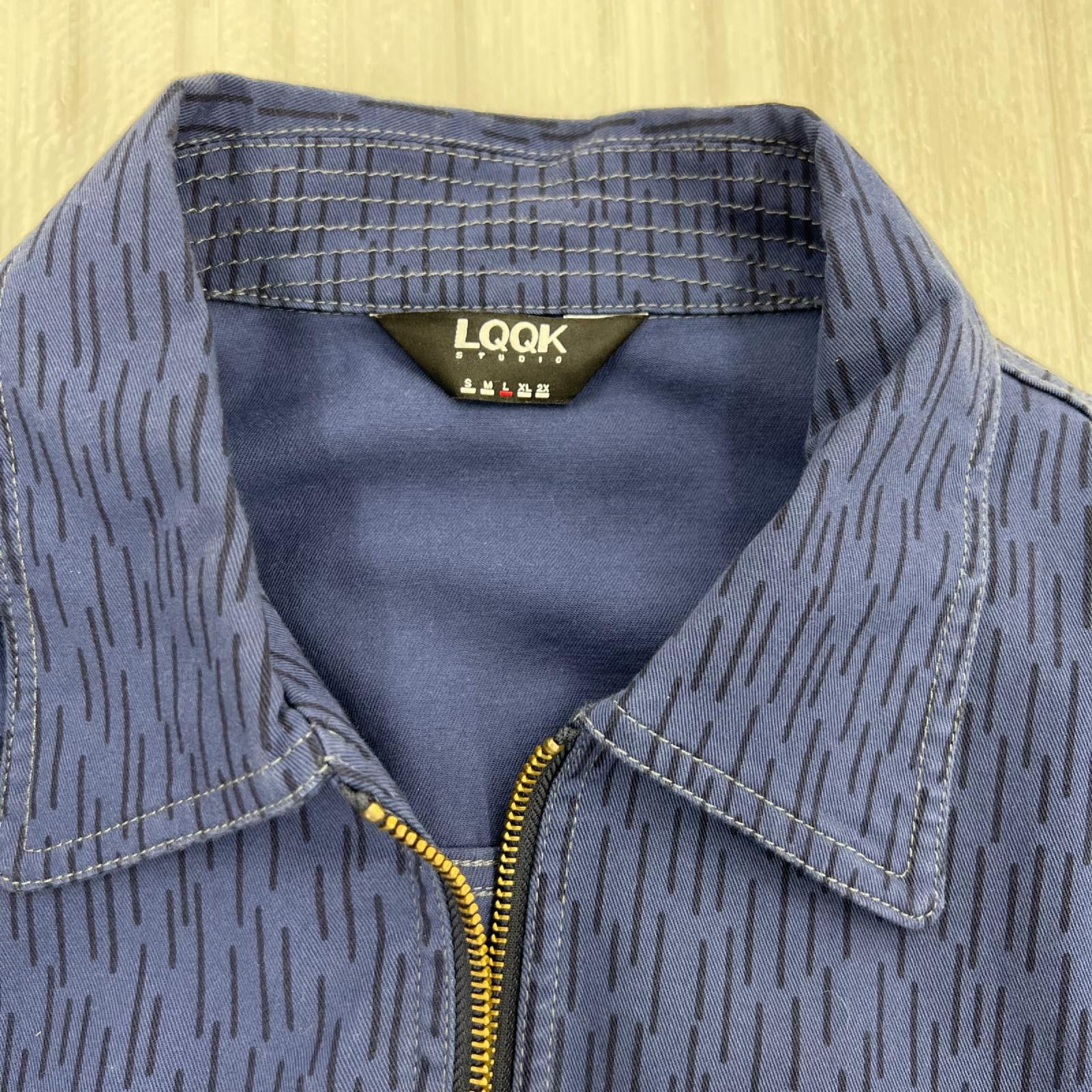 ブルゾン LQQK STUDIO MPJACKET 紺 (L) L ネイビー