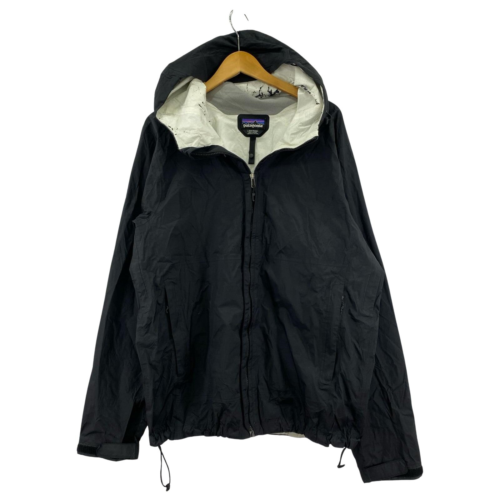 マウンテンパーカー patagonia Torrentshell Jacket 黒 83801FA15 (L) L ブラック