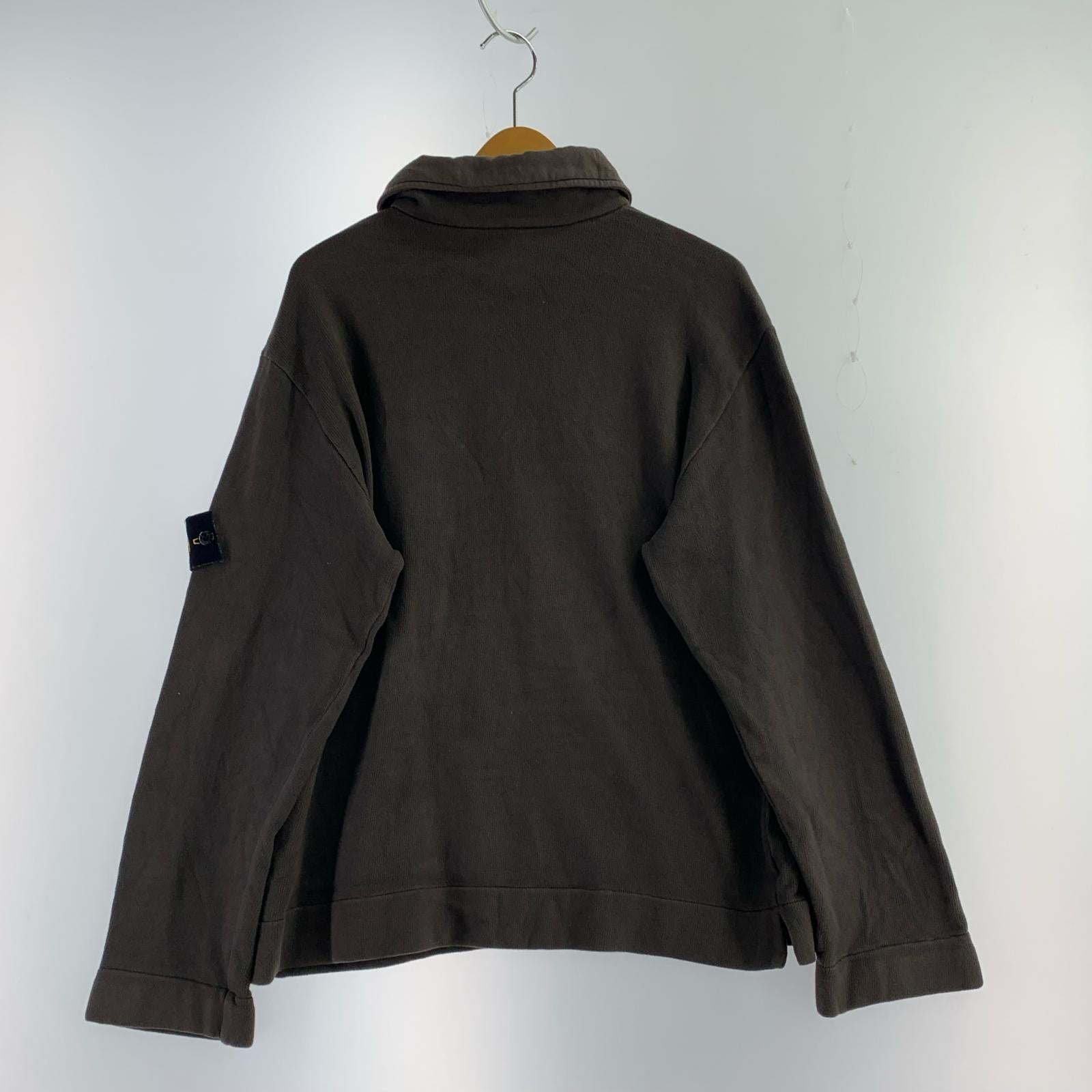 スウェット 99AW アシメボタン襟付きスウェット (S) 茶 S ブラウン