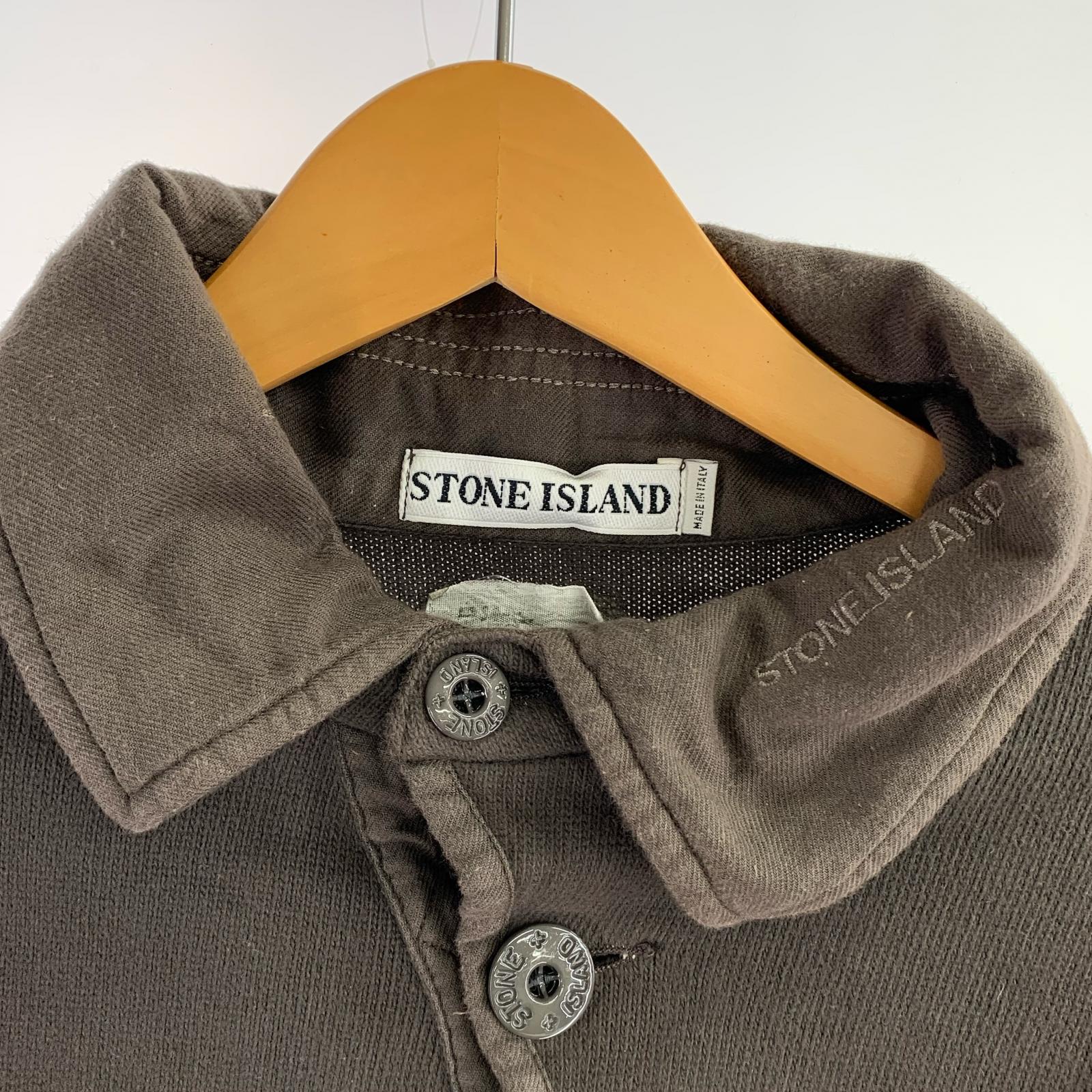 スウェット 99AW アシメボタン襟付きスウェット (S) 茶 S ブラウン