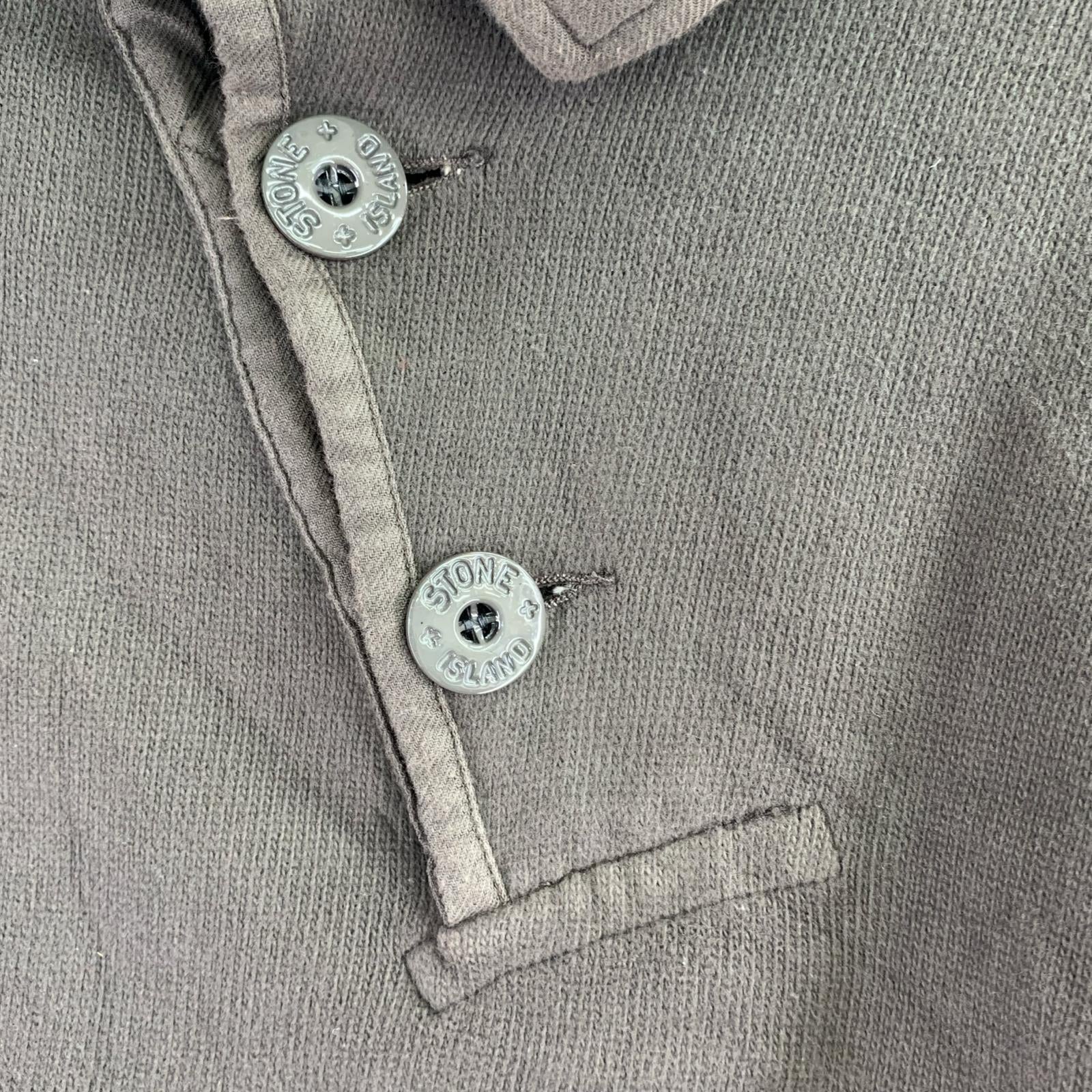 スウェット 99AW アシメボタン襟付きスウェット (S) 茶 S ブラウン