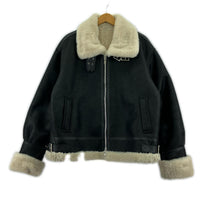 ジャケット DOFFJASON フェイクムートンジャケット 黒 M M ブラック