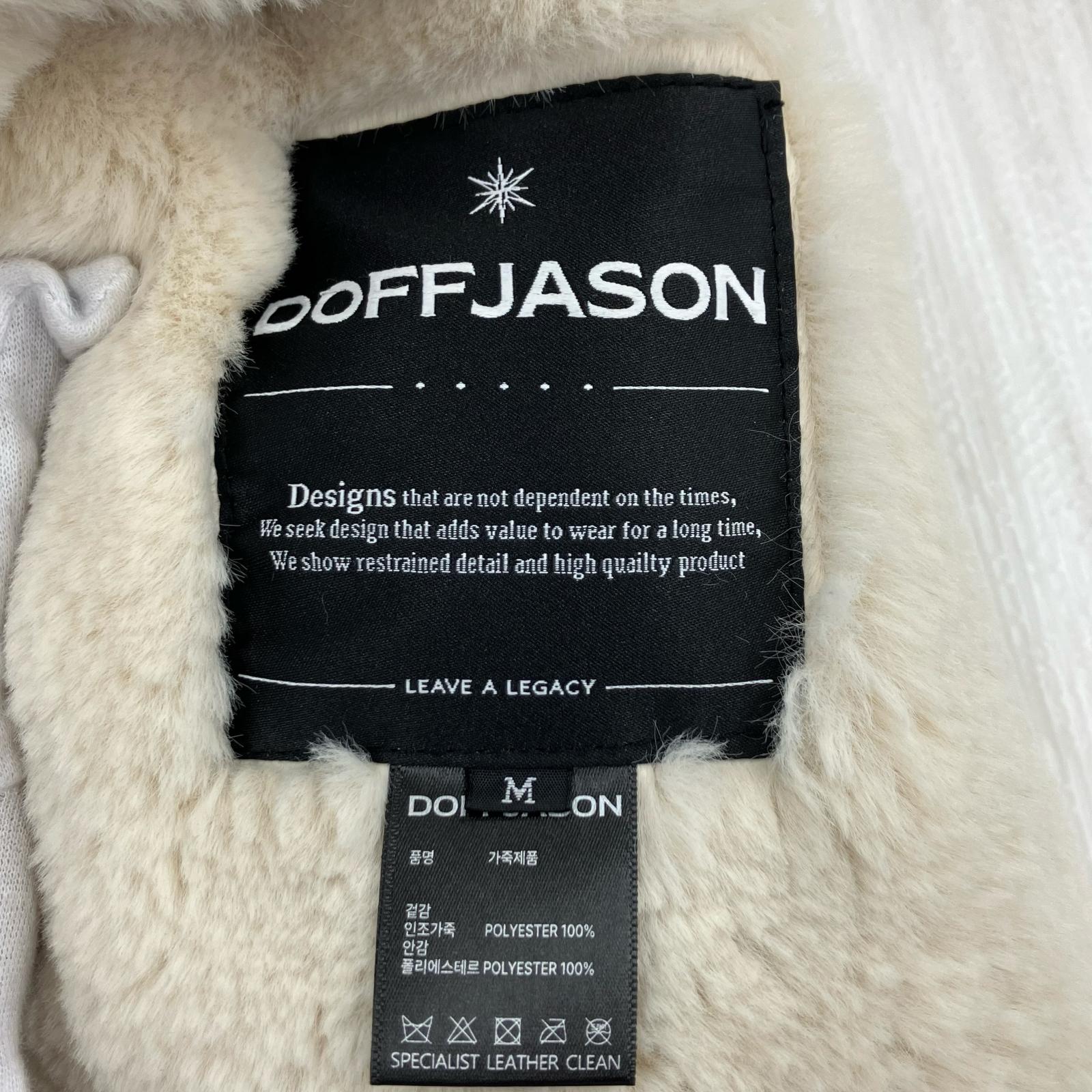 ジャケット DOFFJASON フェイクムートンジャケット 黒 M M ブラック