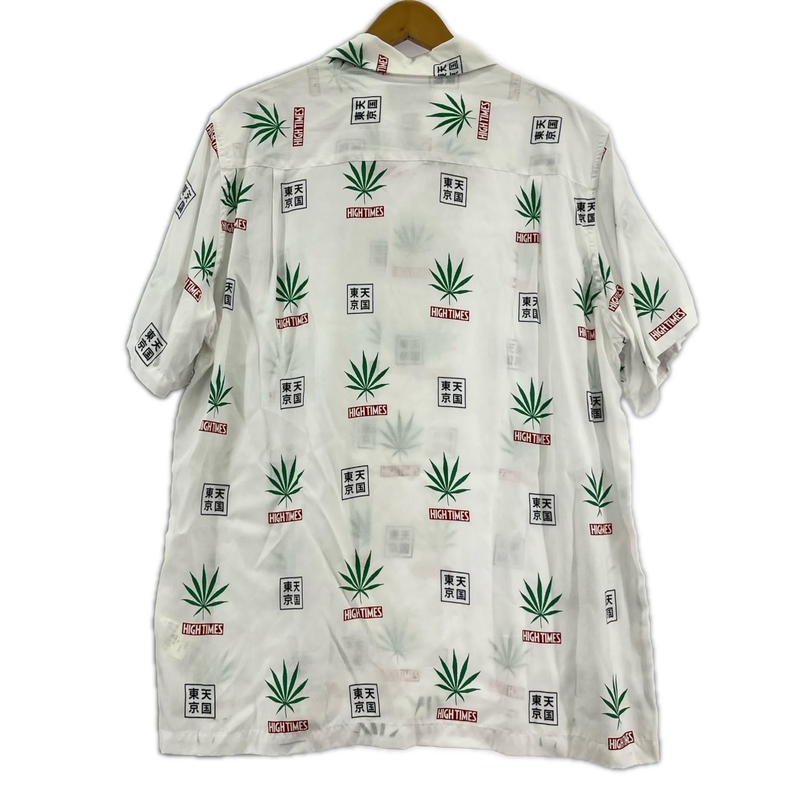 半袖シャツ WACKO MARIA high times HAWAIIAN SHIRT 総柄 (M) M ホワイト