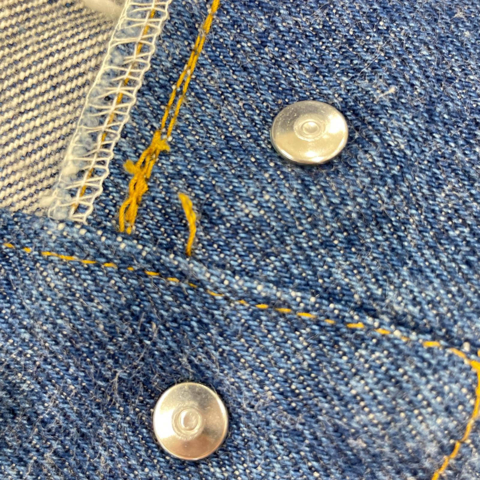 デニムパンツ PAPER 再構築 デニム M ブルー