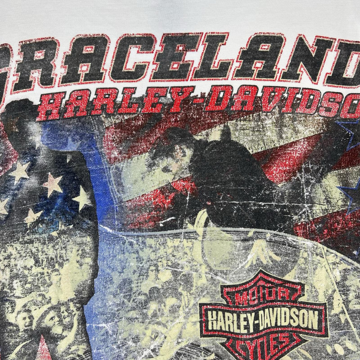 半袖Tシャツ 00s Graceland 両面プリント ホワイト