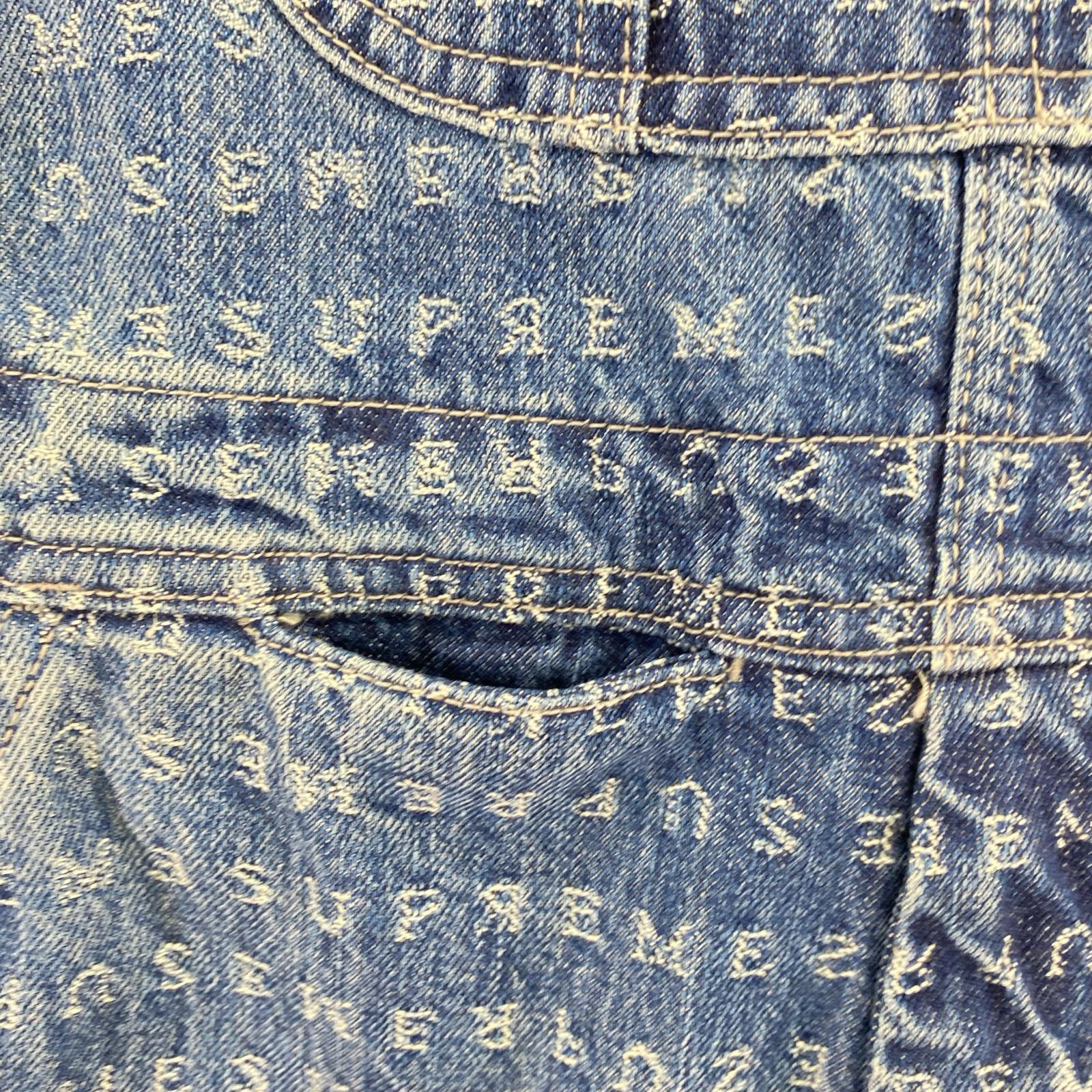 オーバーオール Jacquard Logo Denim Overalls S Blue S ブルー
