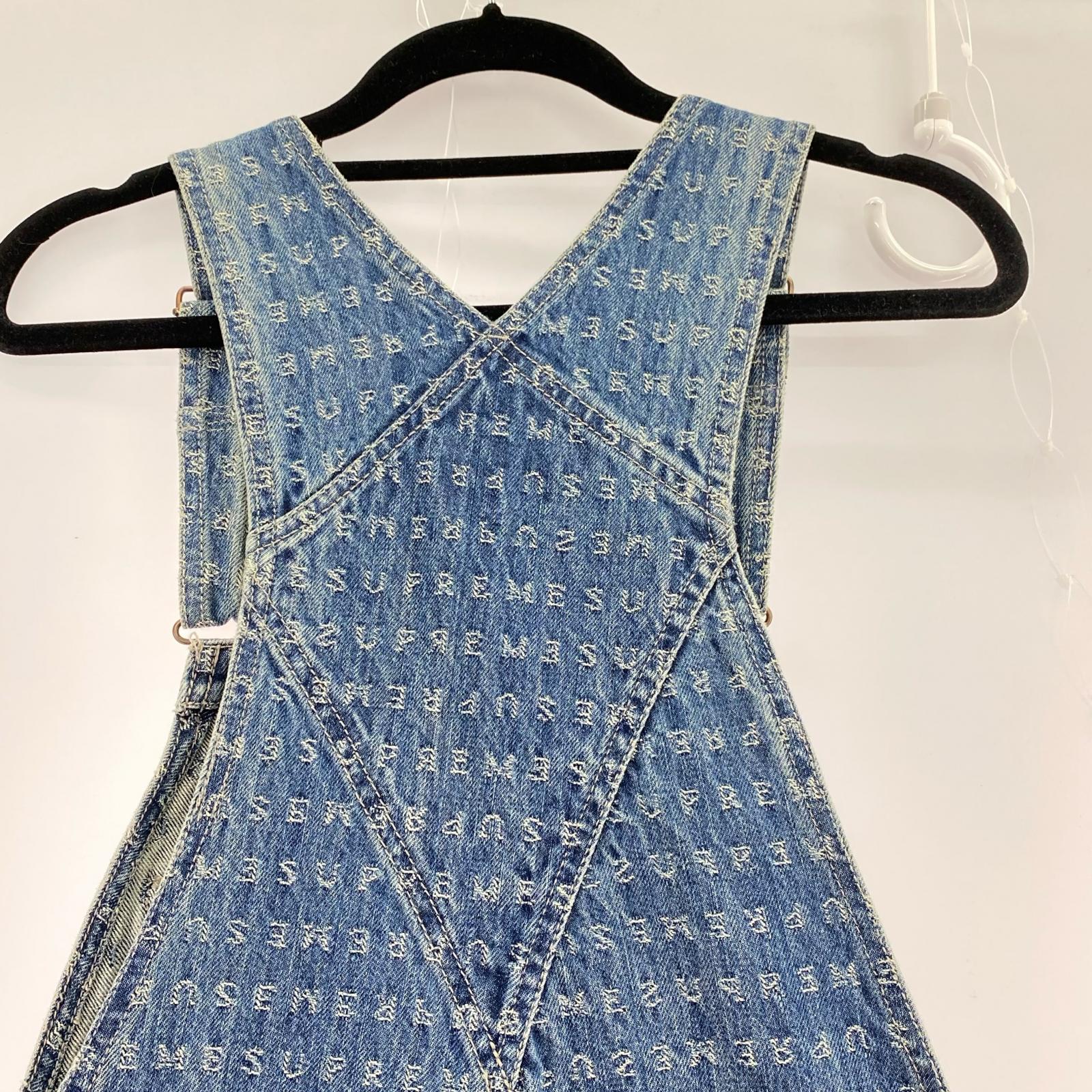 オーバーオール Jacquard Logo Denim Overalls S Blue S ブルー