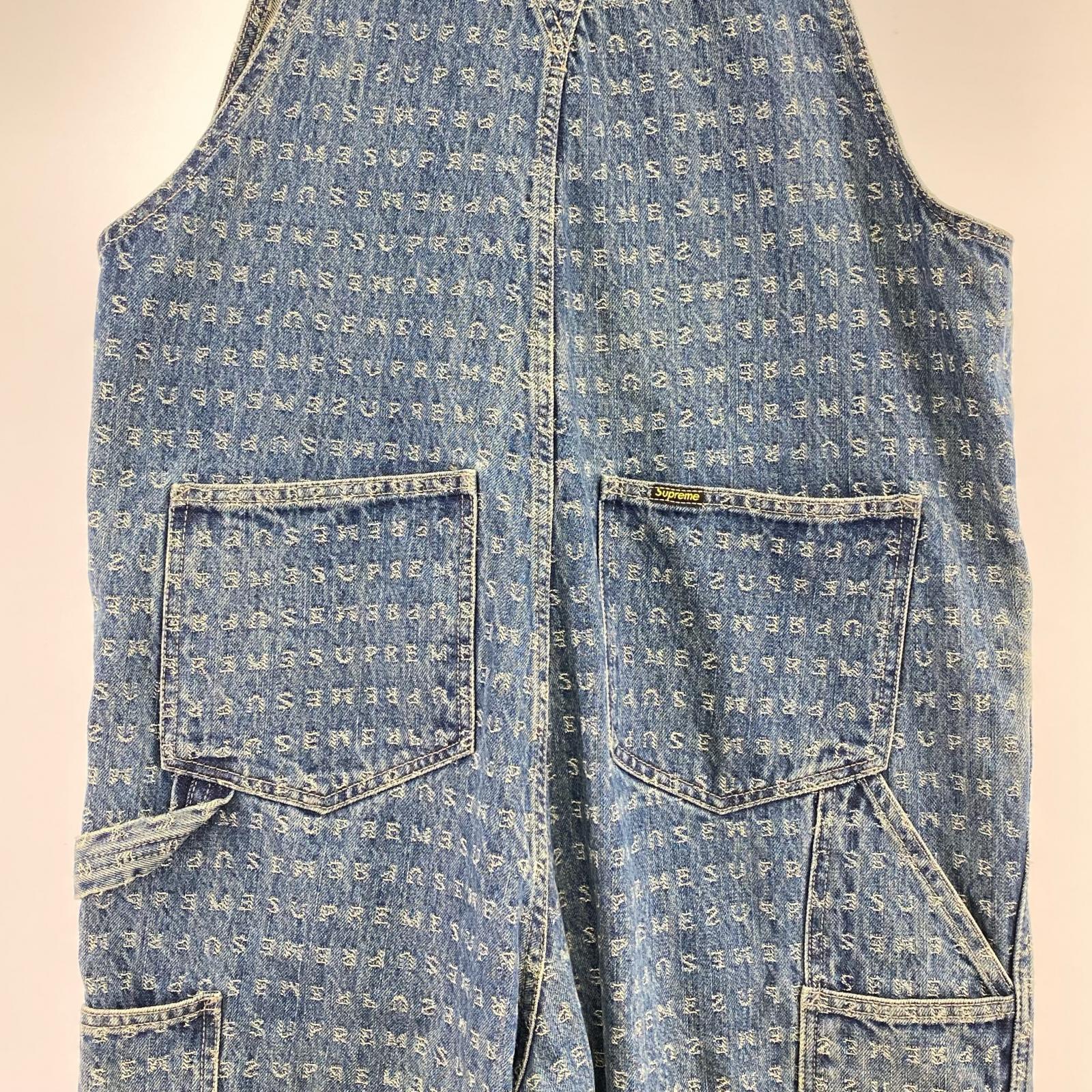 オーバーオール Jacquard Logo Denim Overalls S Blue S ブルー