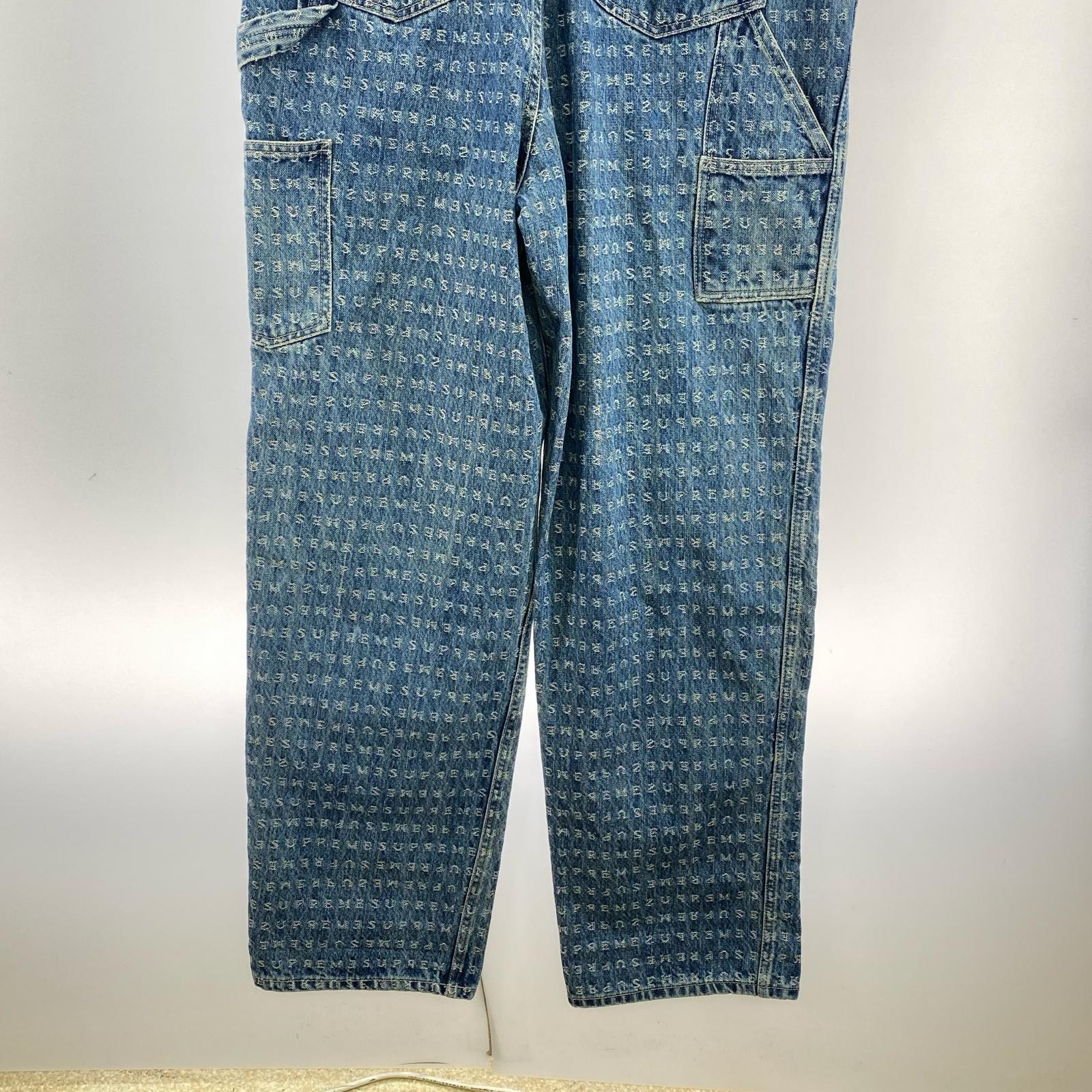 オーバーオール Jacquard Logo Denim Overalls S Blue S ブルー