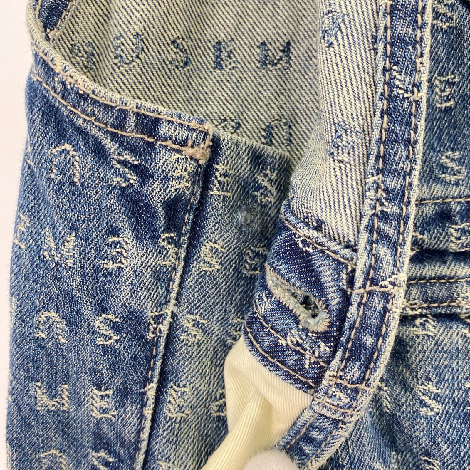 オーバーオール Jacquard Logo Denim Overalls S Blue S ブルー