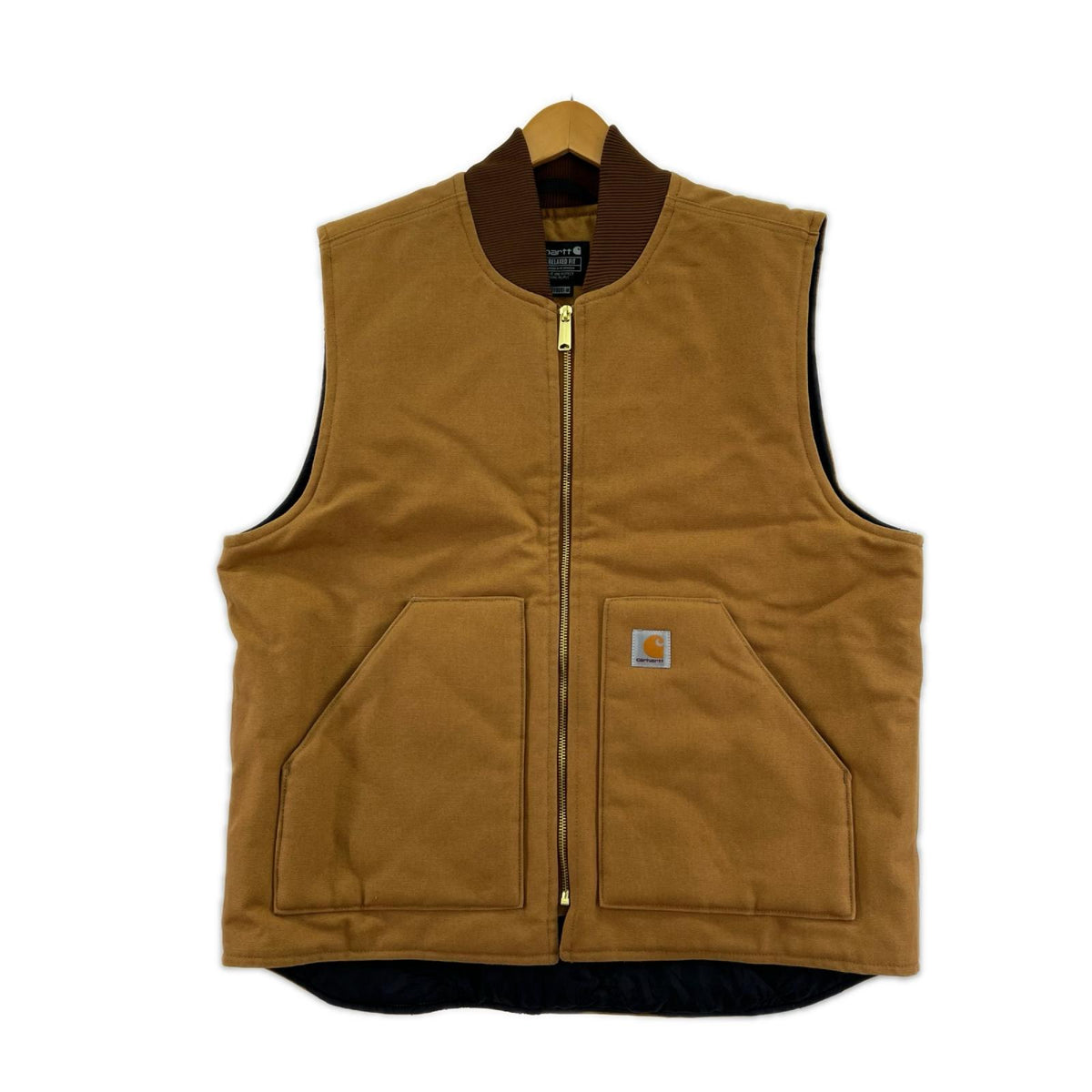 その他アウター Firm Duck Insulated Rib Collar Vest BEG L