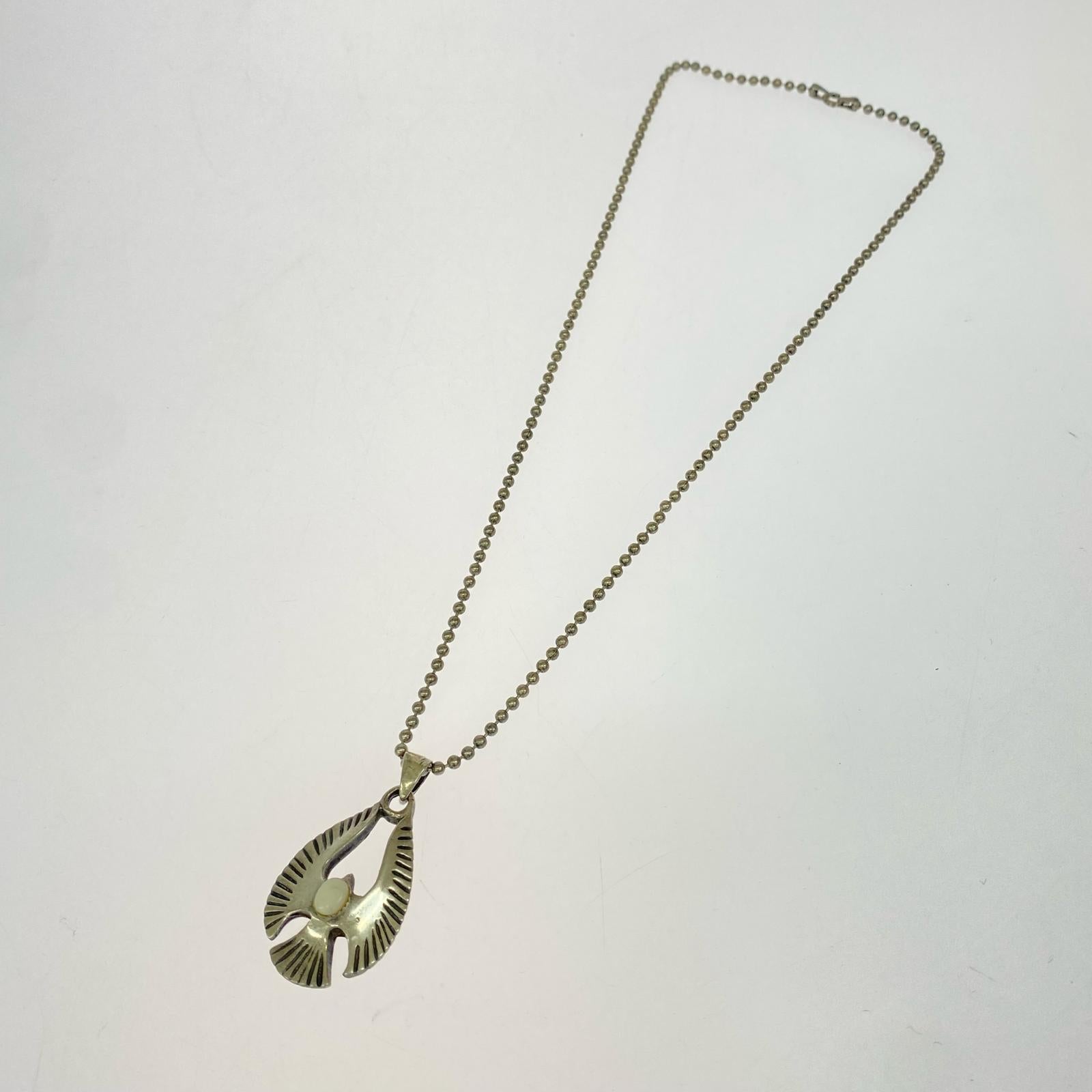 ネックレス シルバー925 ネックレス フェザーモチーフ ターコイズ石付 シルバー
