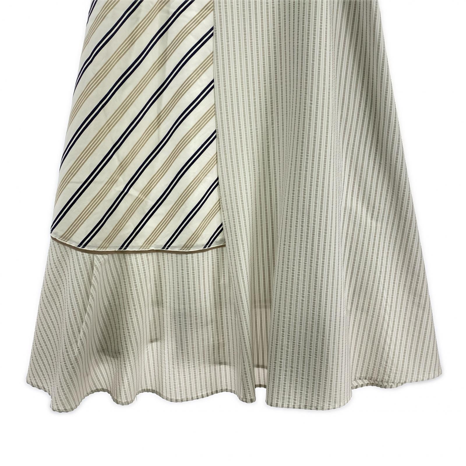 セットアップ LANVIN en Bleu ストライプMIX セットアップ ※汚 38