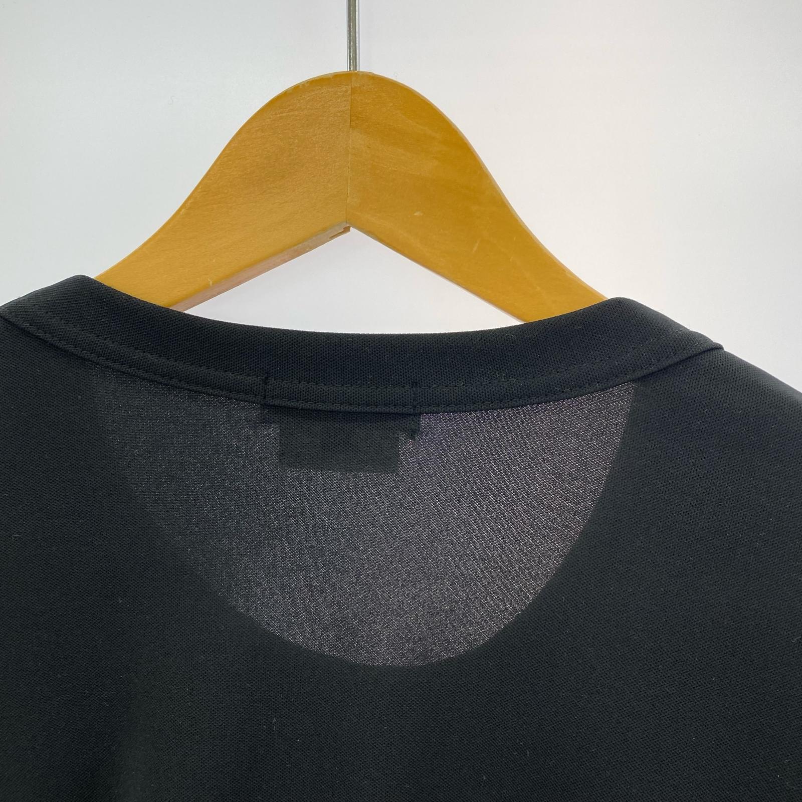 半袖Tシャツ カットオフドッキングフレアカットソー (L) L ブラック
