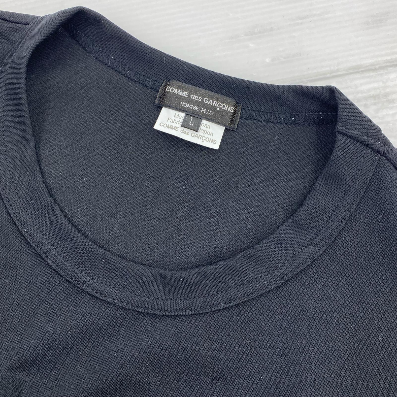 半袖Tシャツ カットオフドッキングフレアカットソー (L) L ブラック