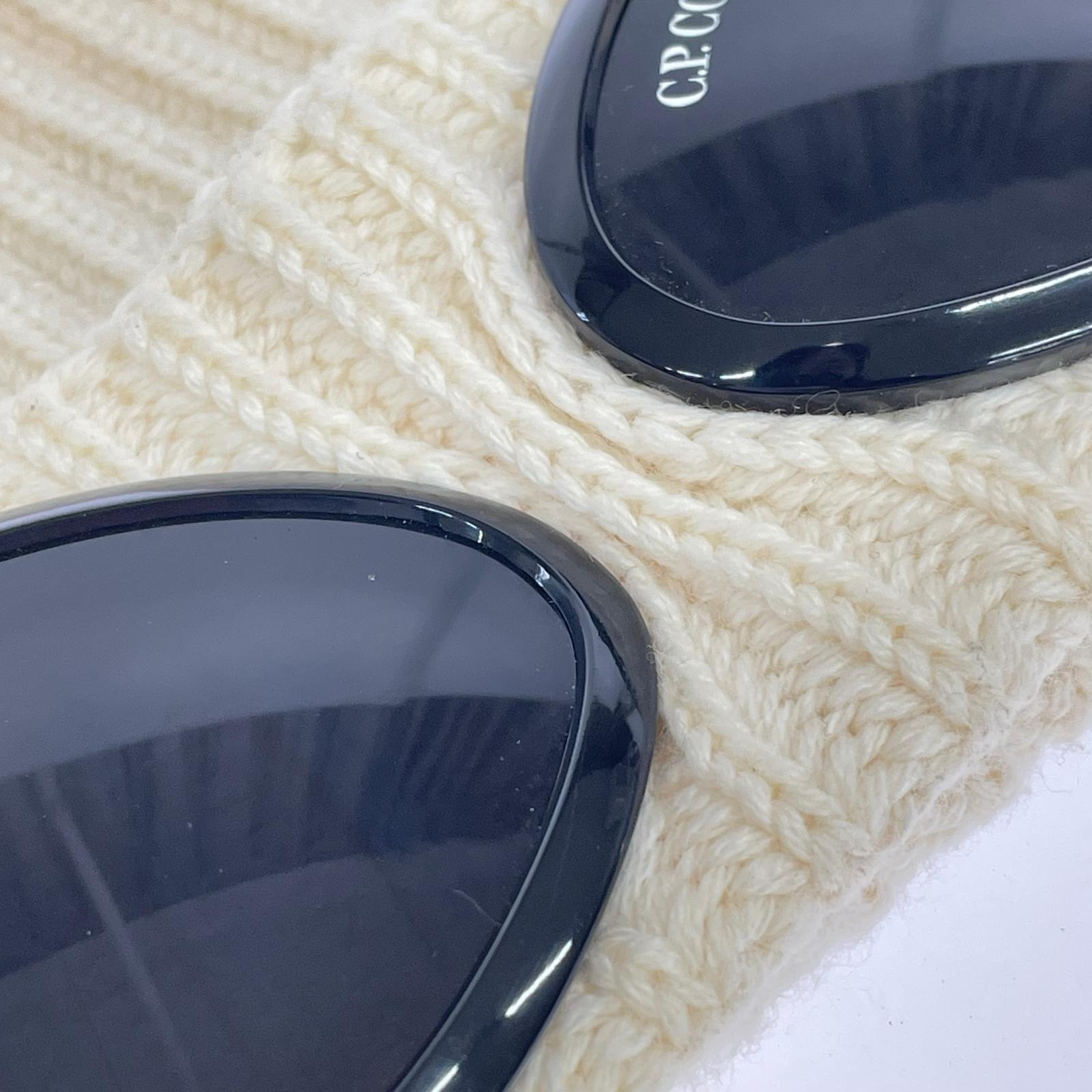 ニットキャップ Wool Goggle Lens Beanie ホワイト