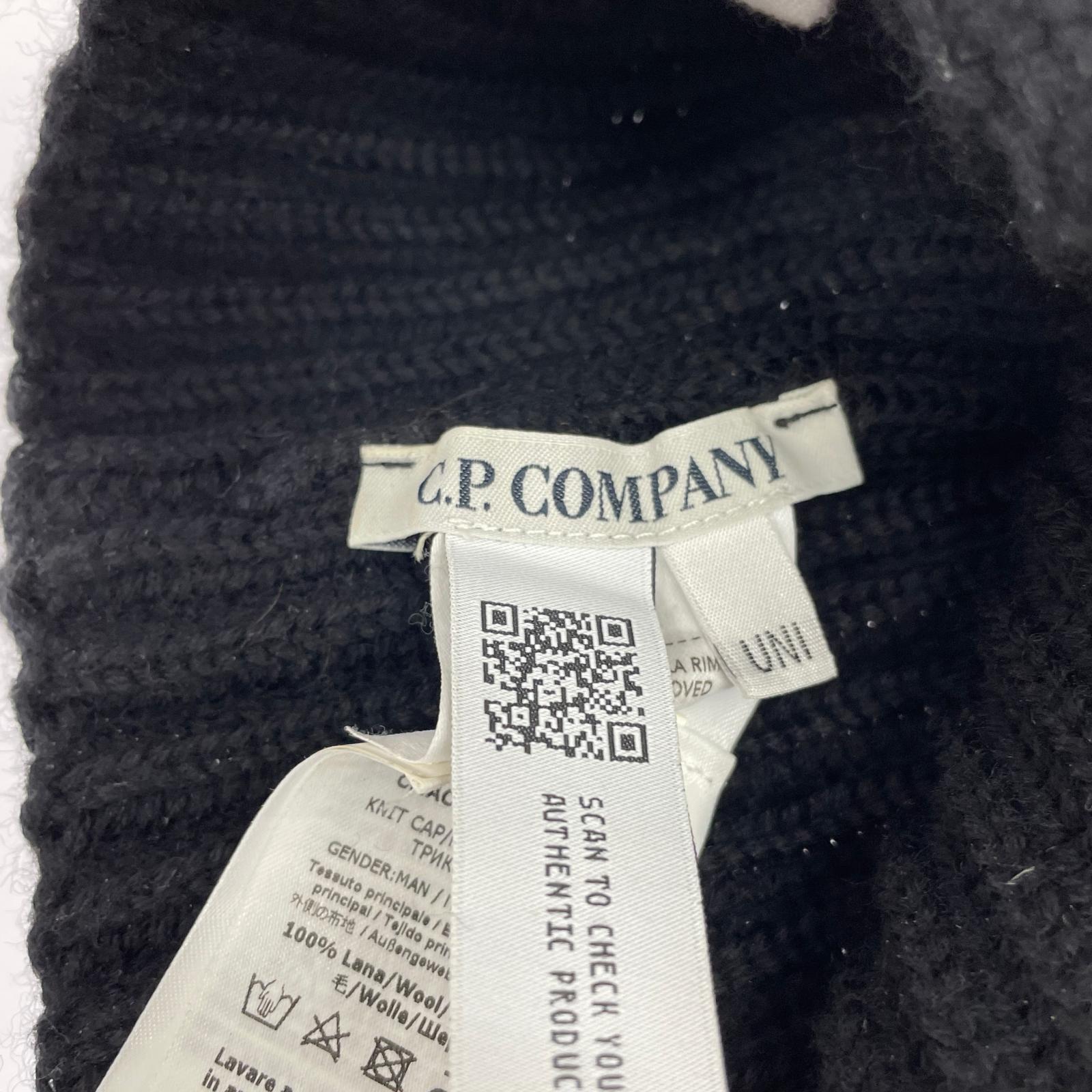 ニットキャップ Wool Goggle Lens Beanie 黒 ブラック