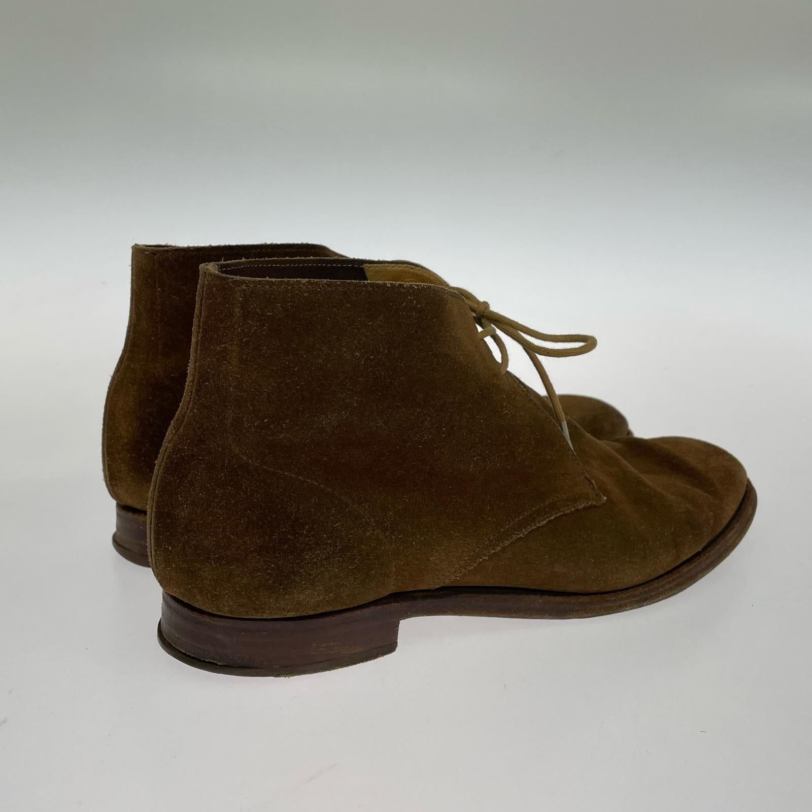 ブーツ CROCKETT&JONES BAYSWATER スウェード チャッカブーツ 6 1/2 ブラウン ブラウン