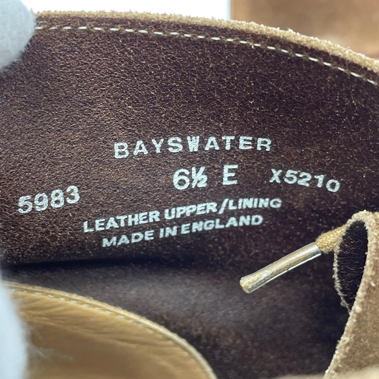 ブーツ CROCKETT&JONES BAYSWATER スウェード チャッカブーツ 6 1/2 ブラウン ブラウン