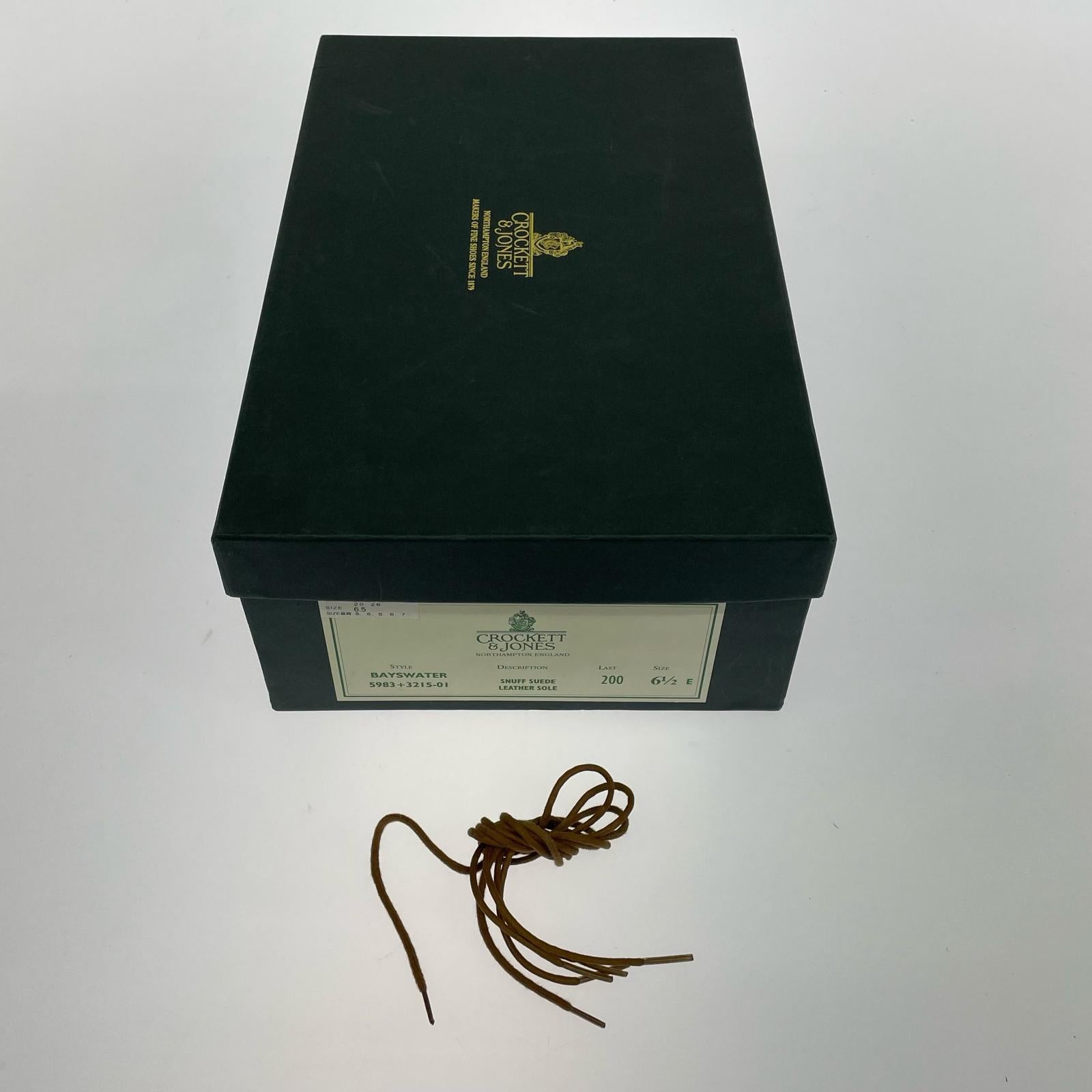 ブーツ CROCKETT&JONES BAYSWATER スウェード チャッカブーツ 6 1/2 ブラウン ブラウン
