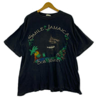 半袖Tシャツ BOB MARLEY/イングランド製/コットンボディ ブラック