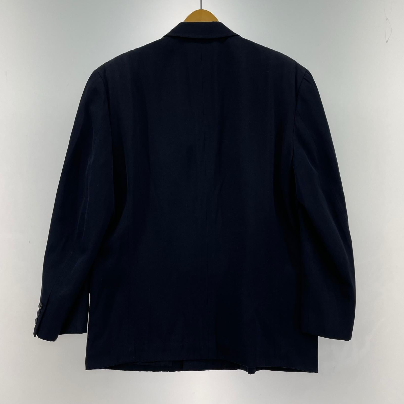 ジャケット COMME des GARCONS HOMME PLUS 80s トリアセテート×コットン ダブルブレストジャケット M ネイビー M ネイビー
