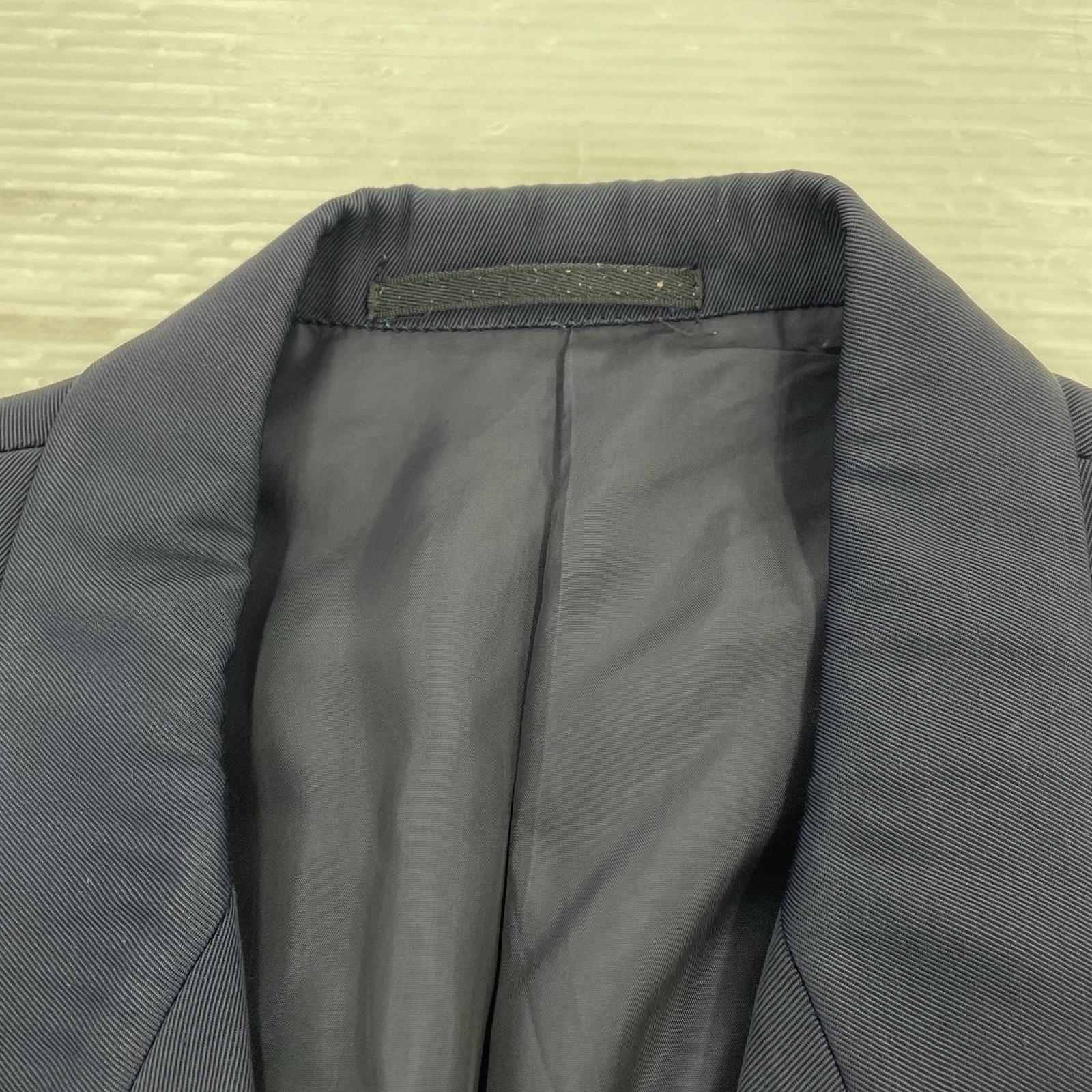 ジャケット COMME des GARCONS HOMME PLUS 80s トリアセテート×コットン ダブルブレストジャケット M ネイビー M ネイビー