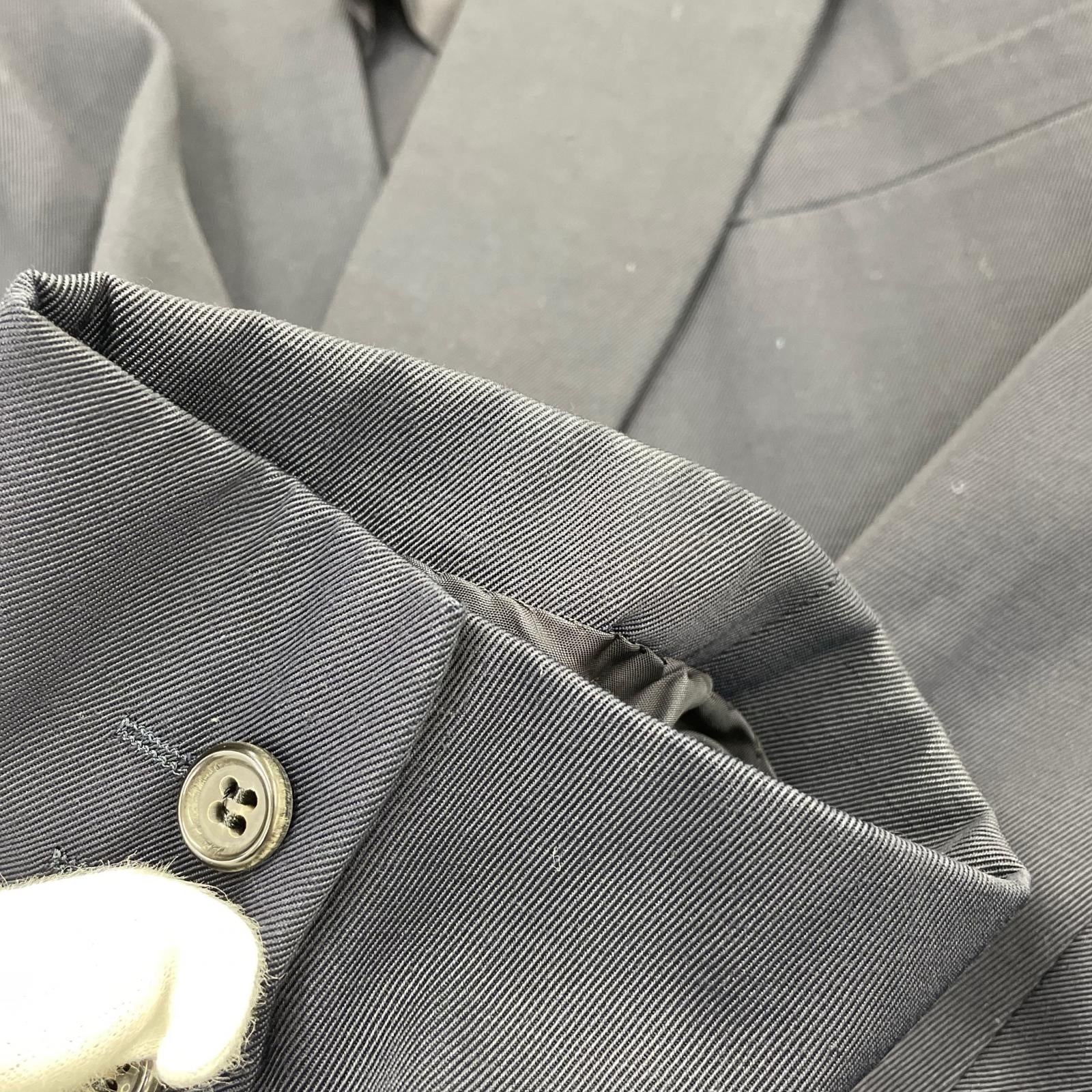 ジャケット COMME des GARCONS HOMME PLUS 80s トリアセテート×コットン ダブルブレストジャケット M ネイビー M ネイビー