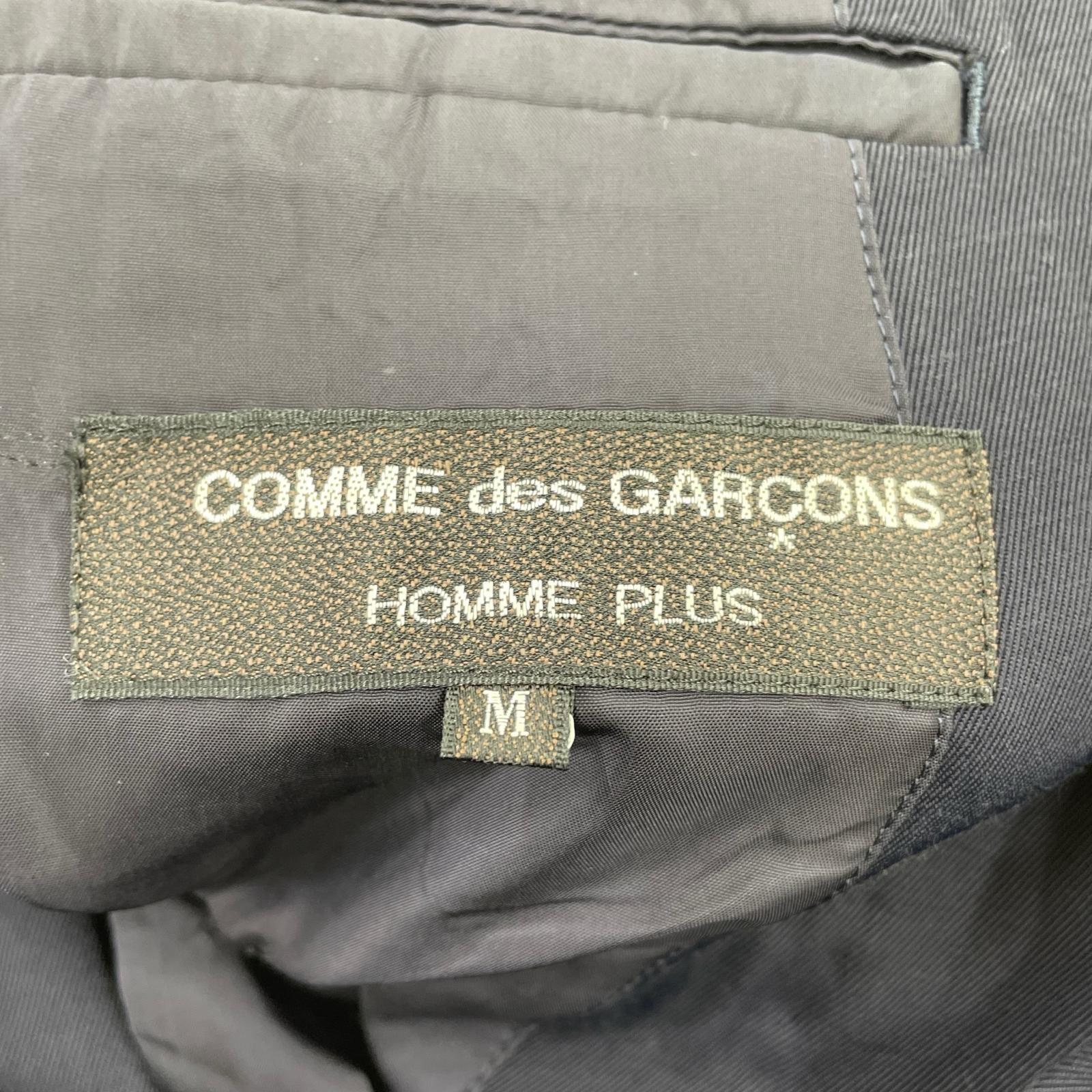 ジャケット COMME des GARCONS HOMME PLUS 80s トリアセテート×コットン ダブルブレストジャケット M ネイビー M ネイビー