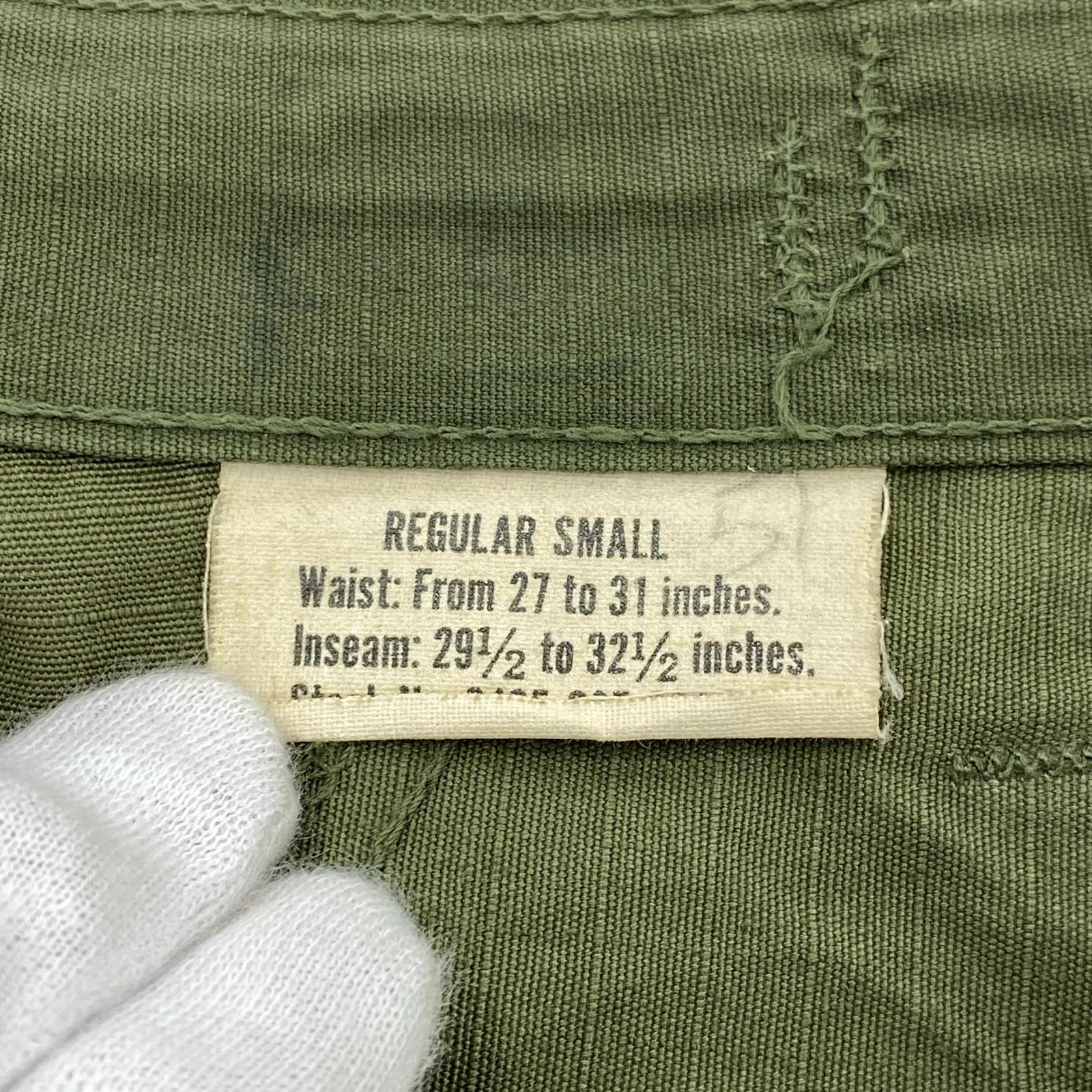 パンツ U.S.Army 60s Jungle Fatigue Pants S カーキ
