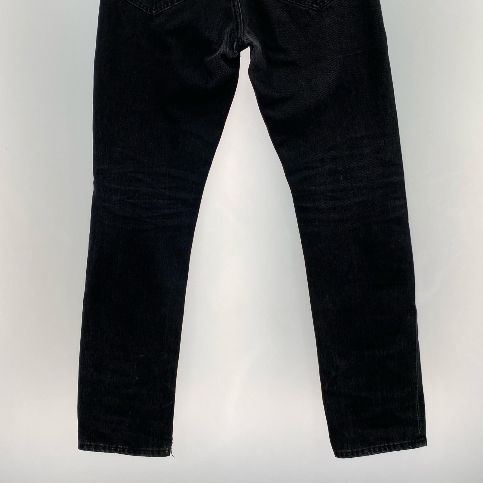 デニムパンツ slim 黒 W30 30 ブラック