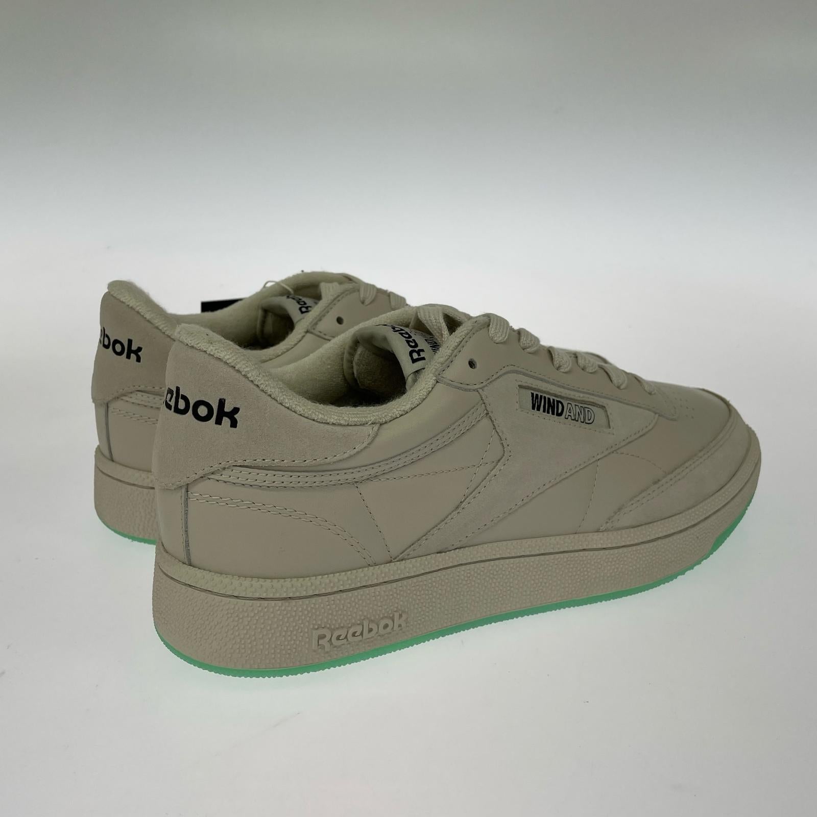 スニーカー REEBOK×WIND AND SEA×ATMOS CLUB C スニーカー 27.5 アイボリー 27.5cm (US9 1/2 UK9 EU45) ベージュ