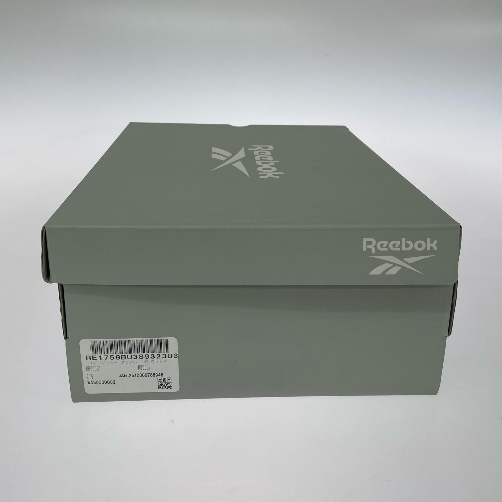 スニーカー REEBOK×WIND AND SEA×ATMOS CLUB C スニーカー 27.5 アイボリー 27.5cm (US9 1/2 UK9 EU45) ベージュ