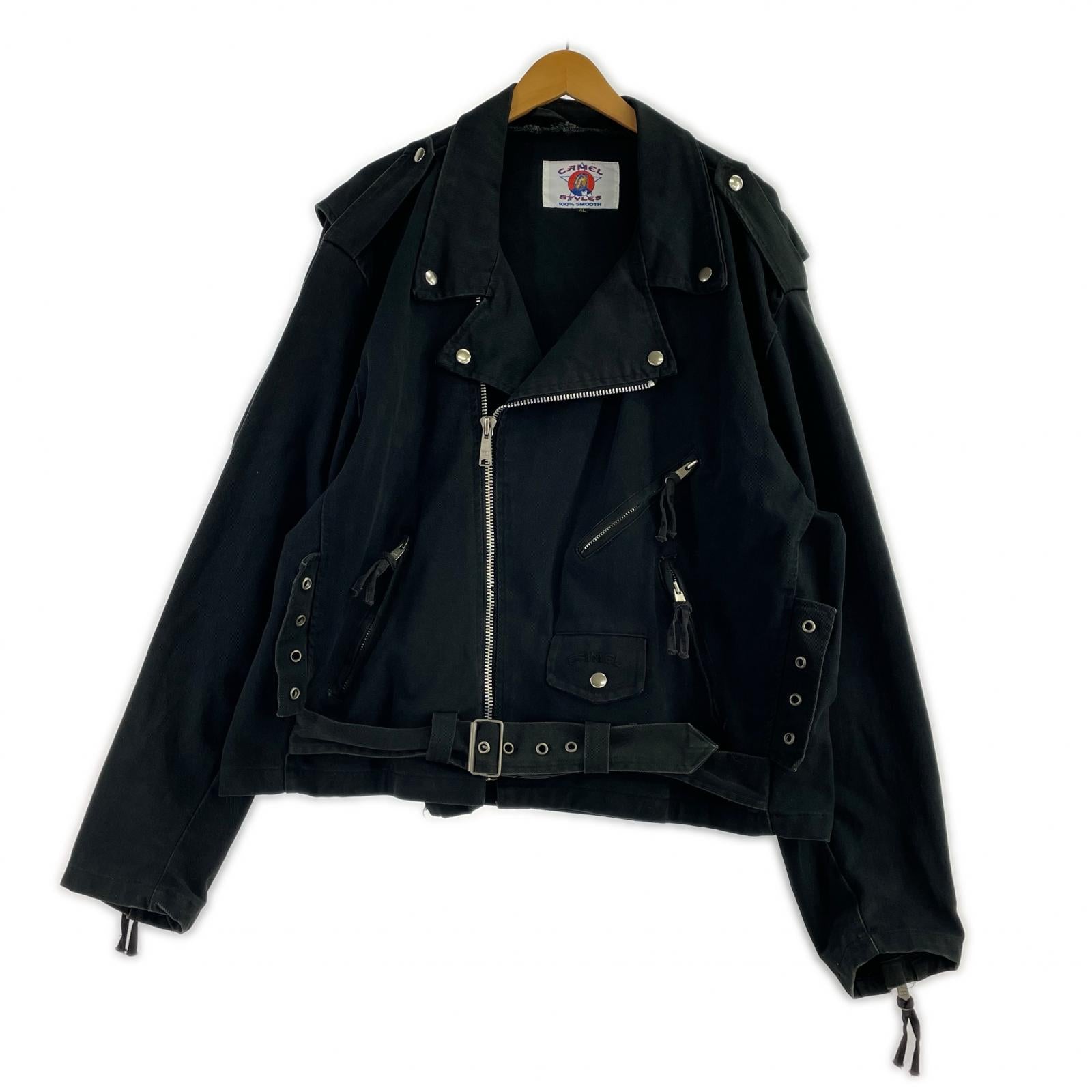ライダースジャケット 90s CAMEL ブラック