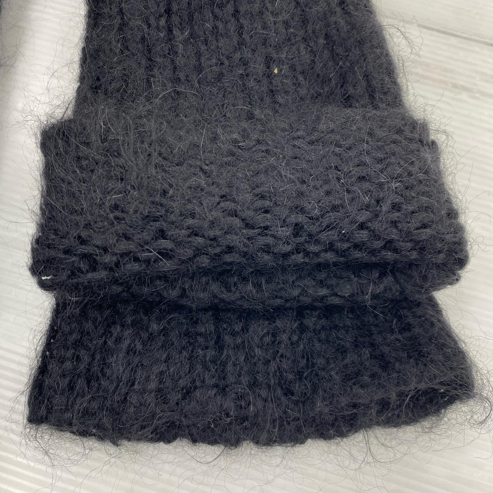 ニット モヘヤニット ベルギー産 S ブラック