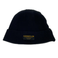 ニットキャップ BLACKANDYELLOW 黒 ブラック