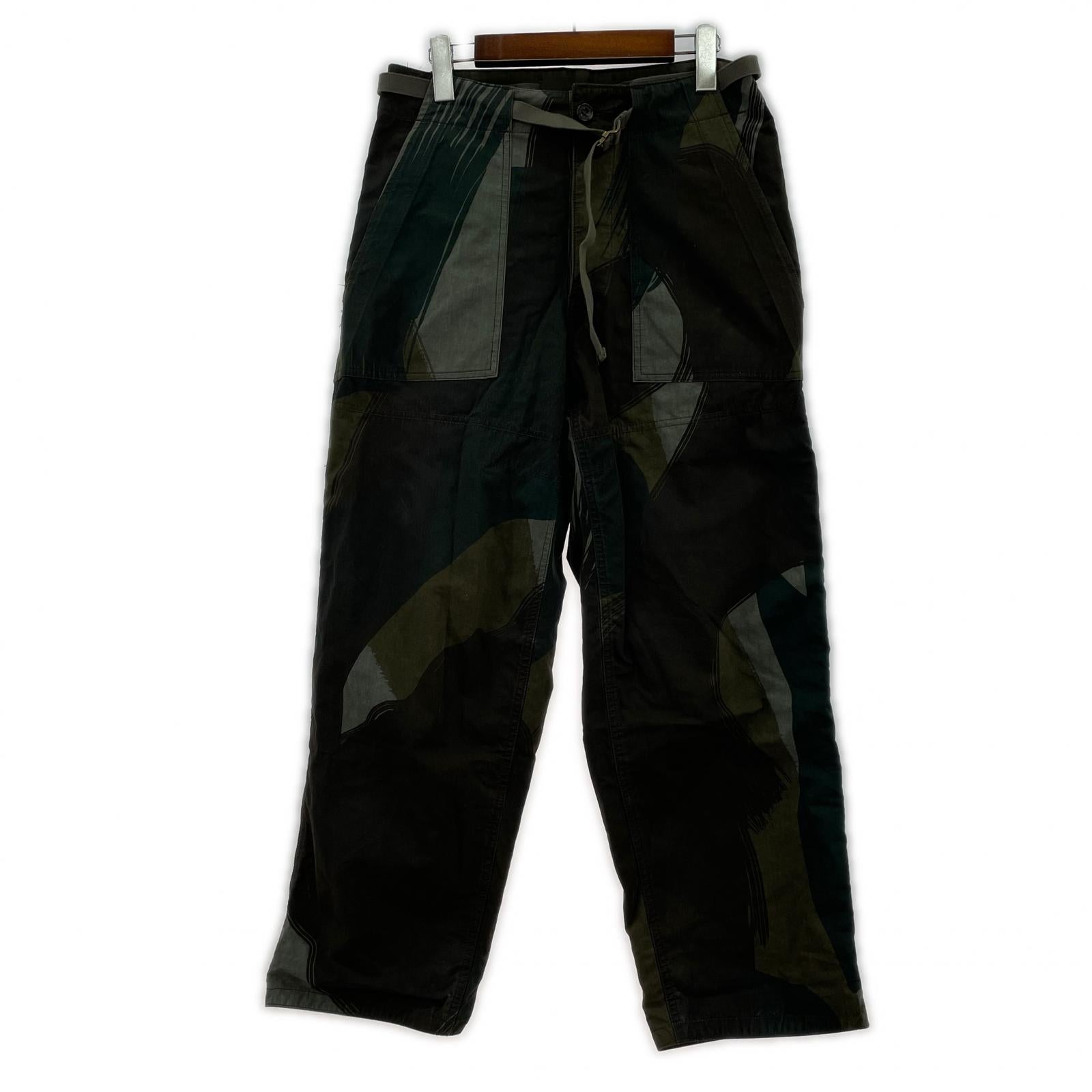 パンツ AUBERGE 23SS ブラッシュストロークカモ リバーシブルパンツ 38 38