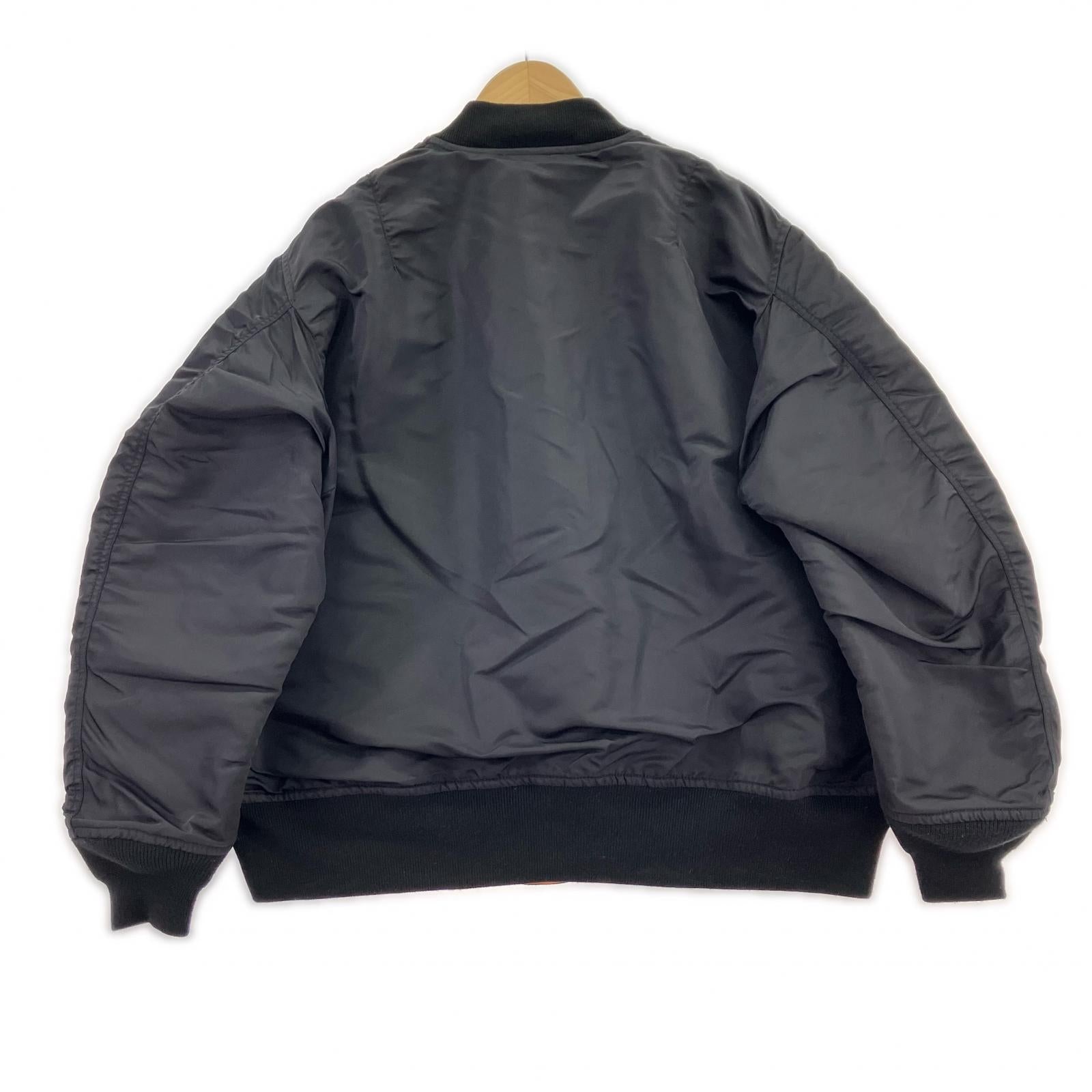 ミリタリージャケット DESCENDANT D-MA1-M NYLON JACKET フライトジャケット 3 黒 3 ブラック