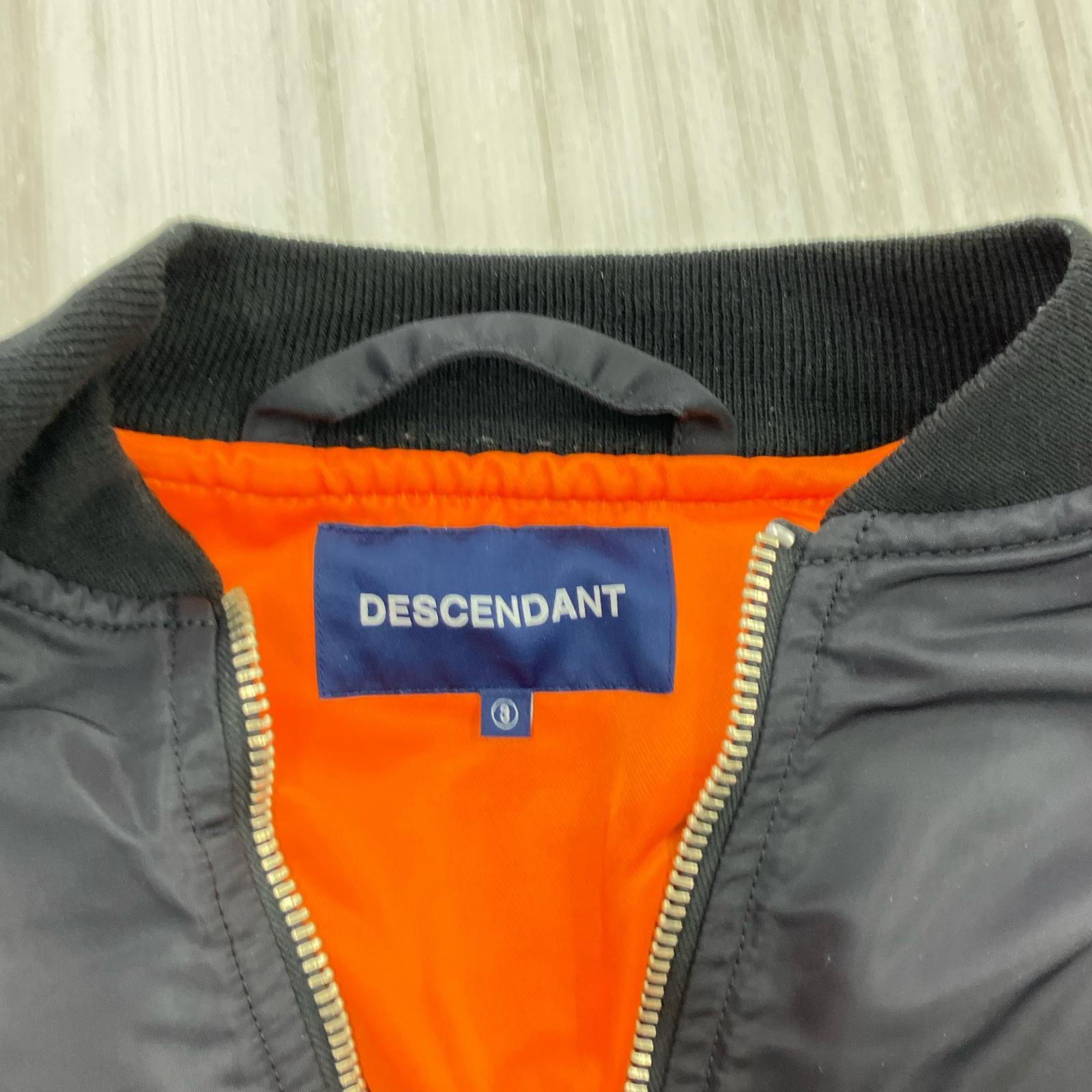 ミリタリージャケット DESCENDANT D-MA1-M NYLON JACKET フライトジャケット 3 黒 3 ブラック
