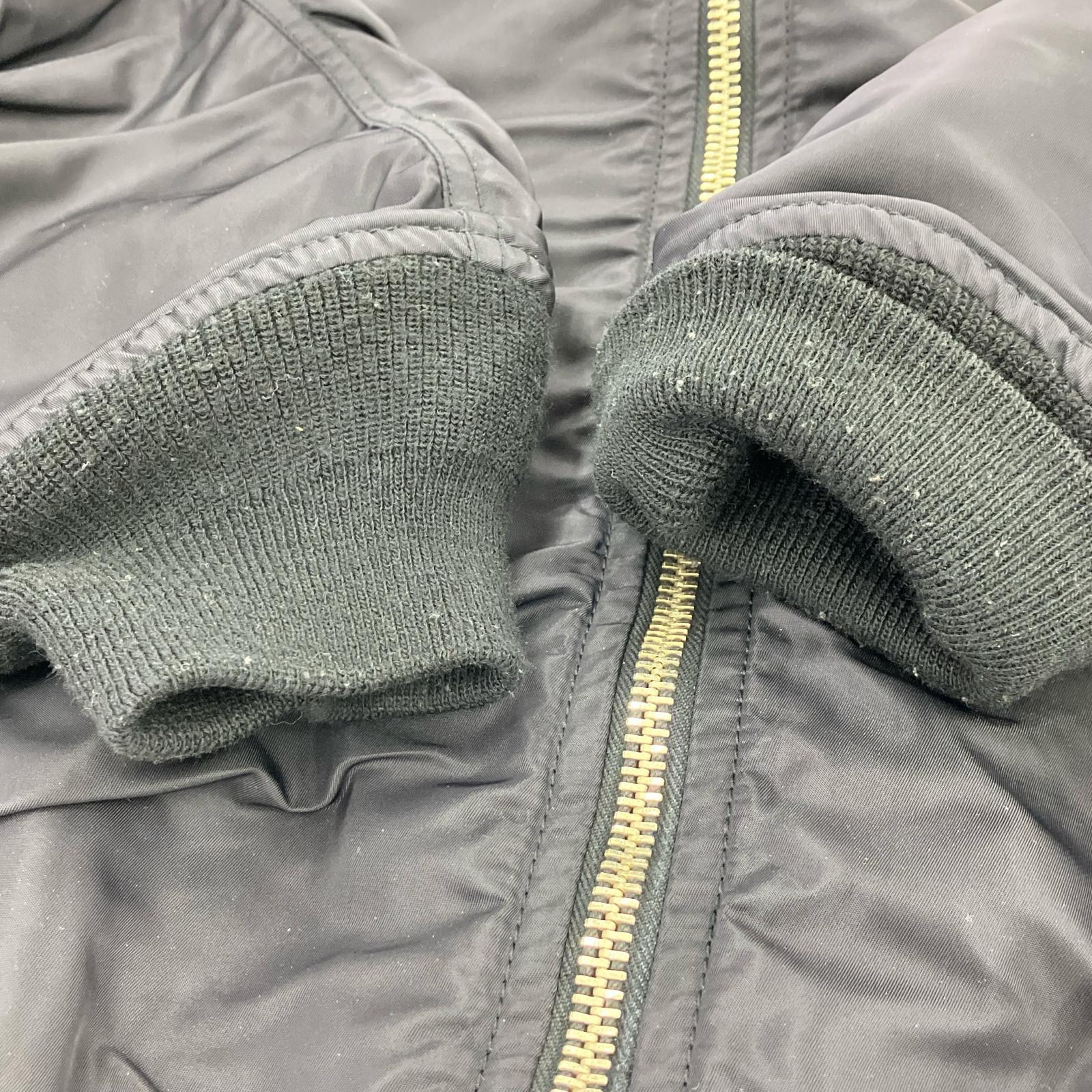 ミリタリージャケット DESCENDANT D-MA1-M NYLON JACKET フライトジャケット 3 黒 3 ブラック