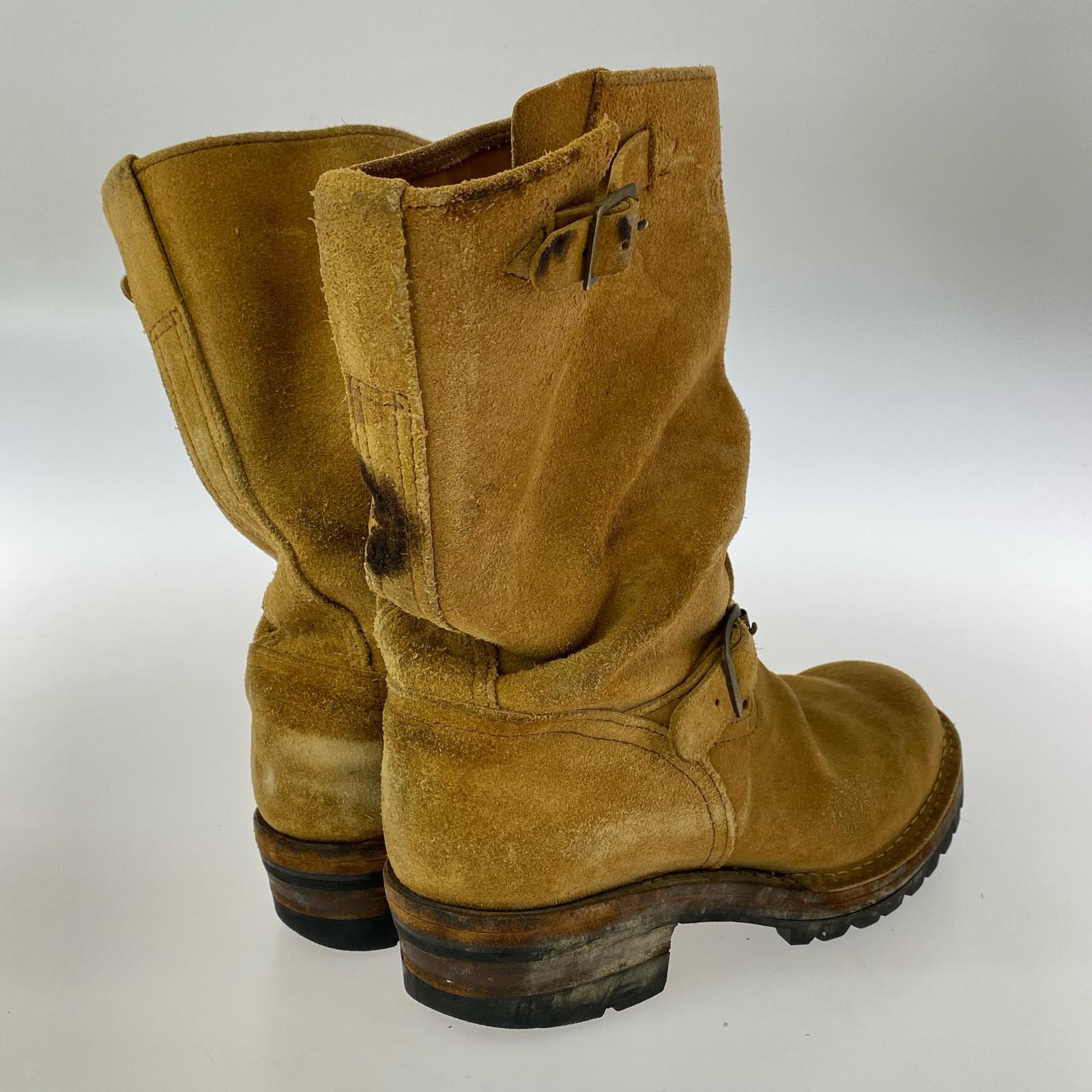 ブーツ BOSS スエード エンジニアブーツ 10E 28.5cm (US10 1/2 UK10 EU47) ブラウン