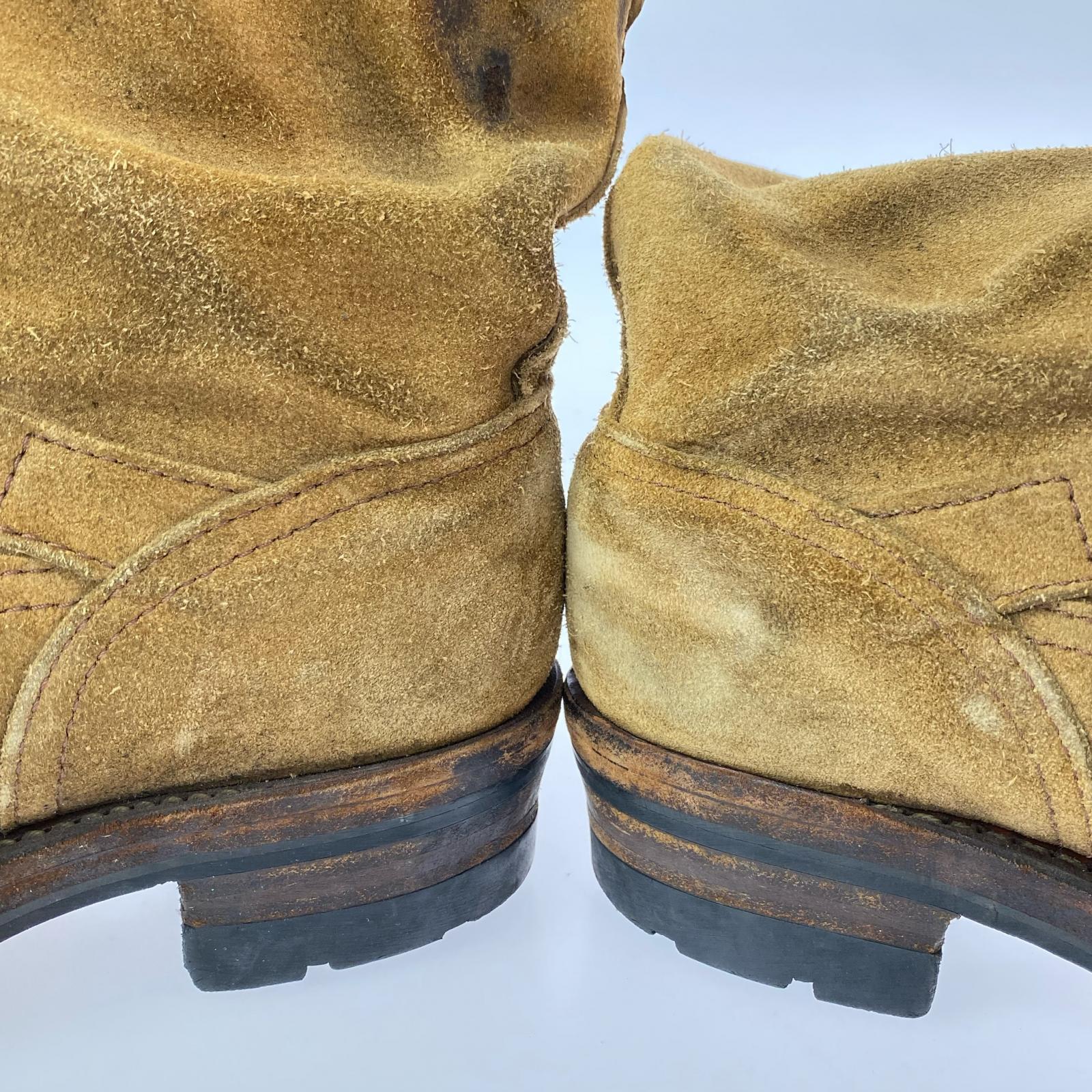 ブーツ BOSS スエード エンジニアブーツ 10E 28.5cm (US10 1/2 UK10 EU47) ブラウン