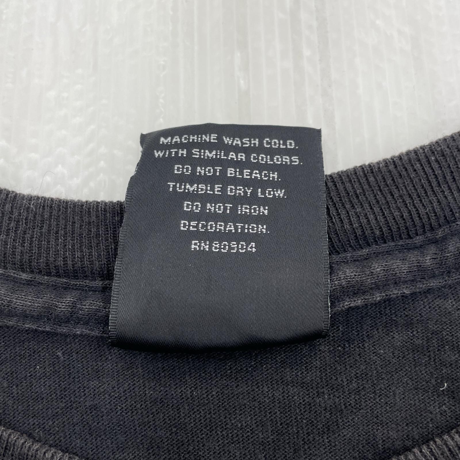 半袖Tシャツ 90s USA製 HARLEY-DAVIDSON バイクプリント (L) L ブラック