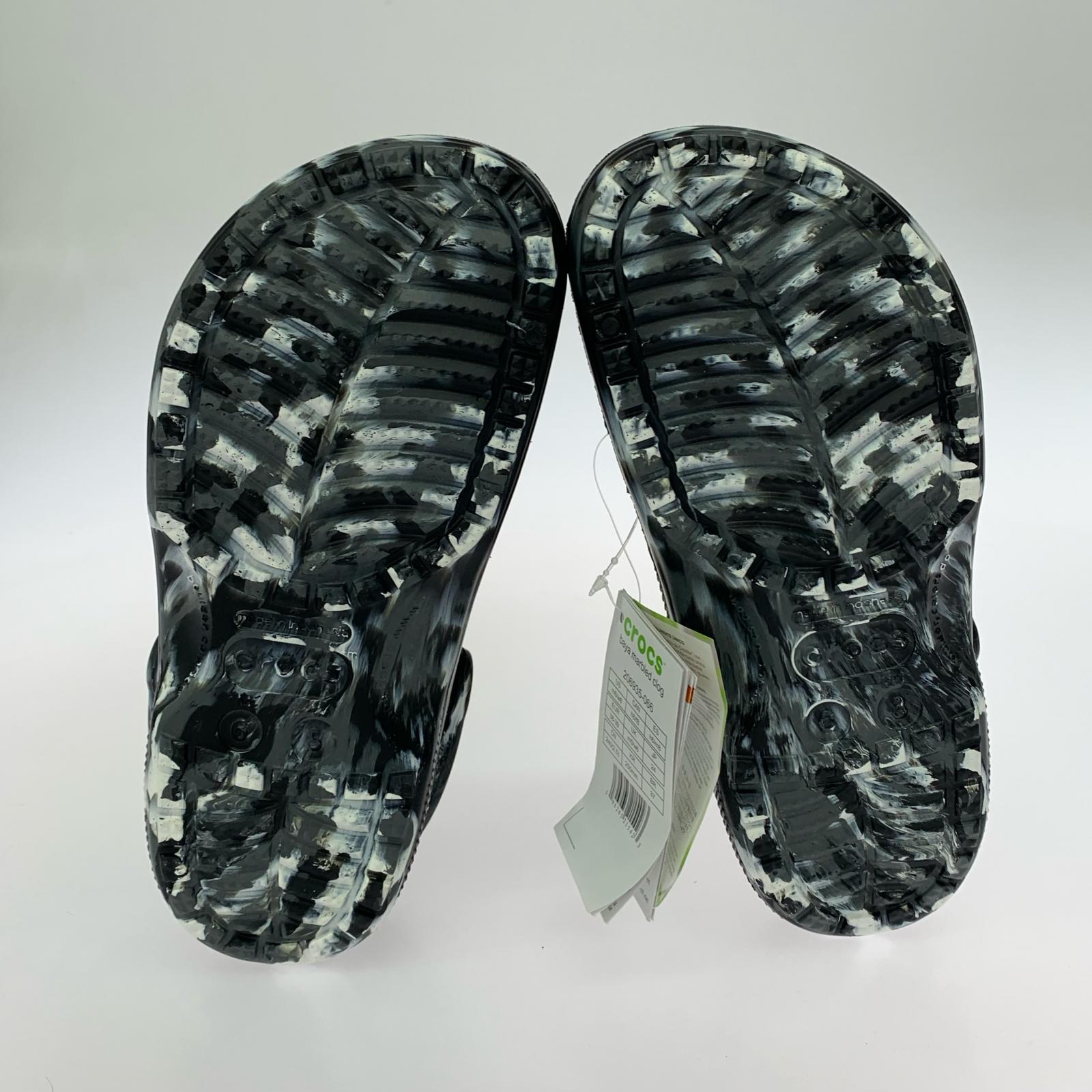サンダル crocs BAYA MARBLED CLOG タグ付き