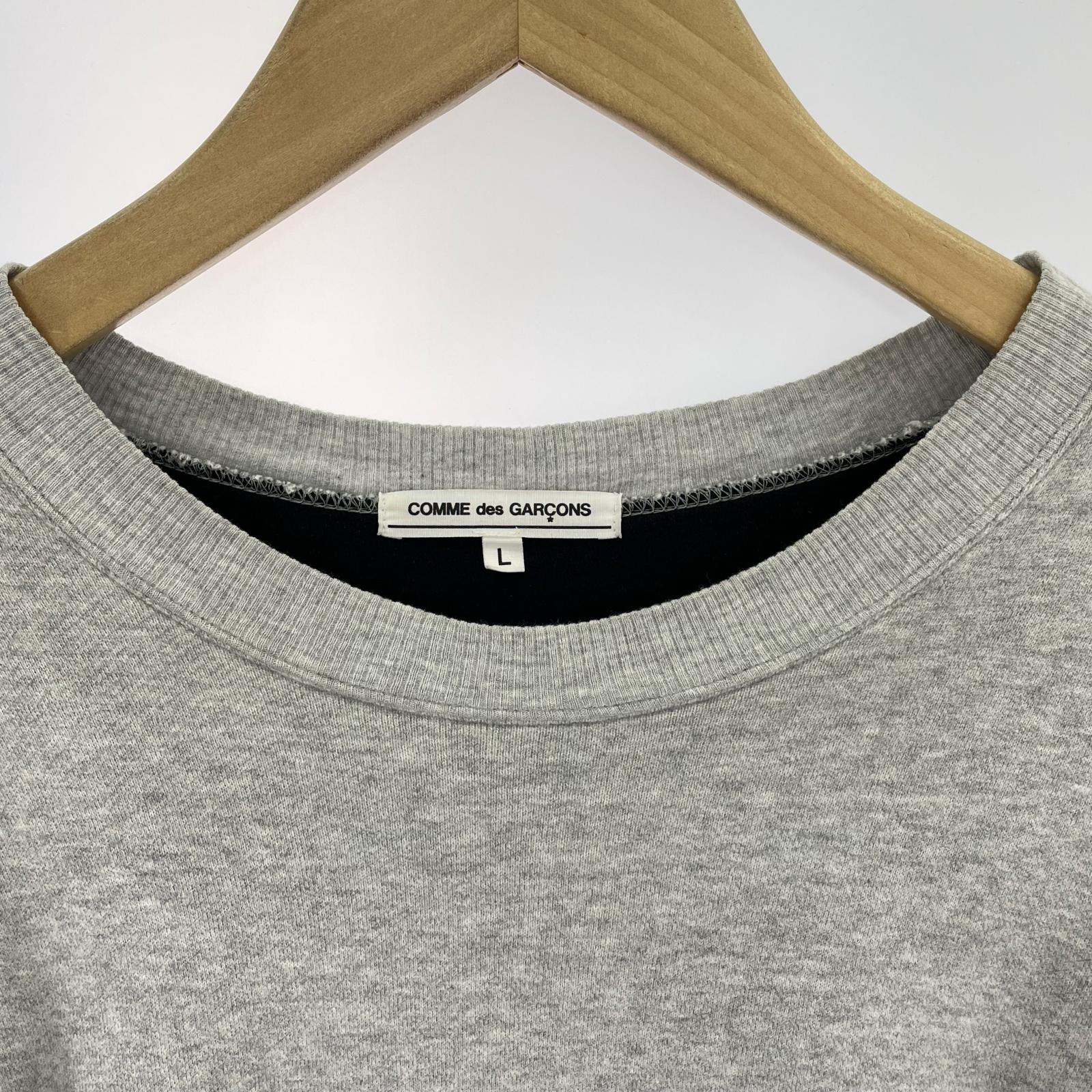 スウェット レイヤーデザインスウェット L GRY L グレー
